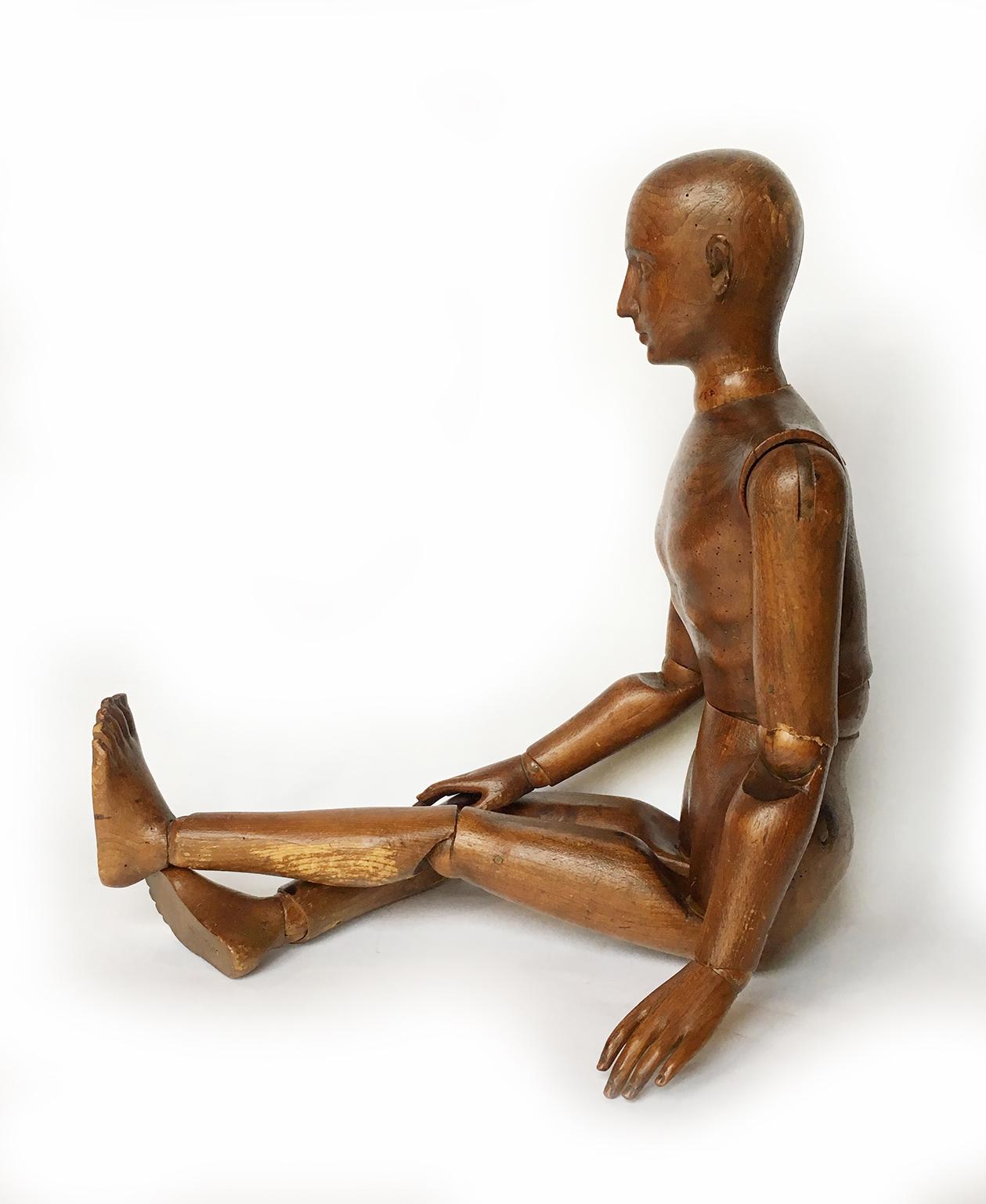 Other Late 19th Century Italian Wood Mannequin, circa 1880 For Sale