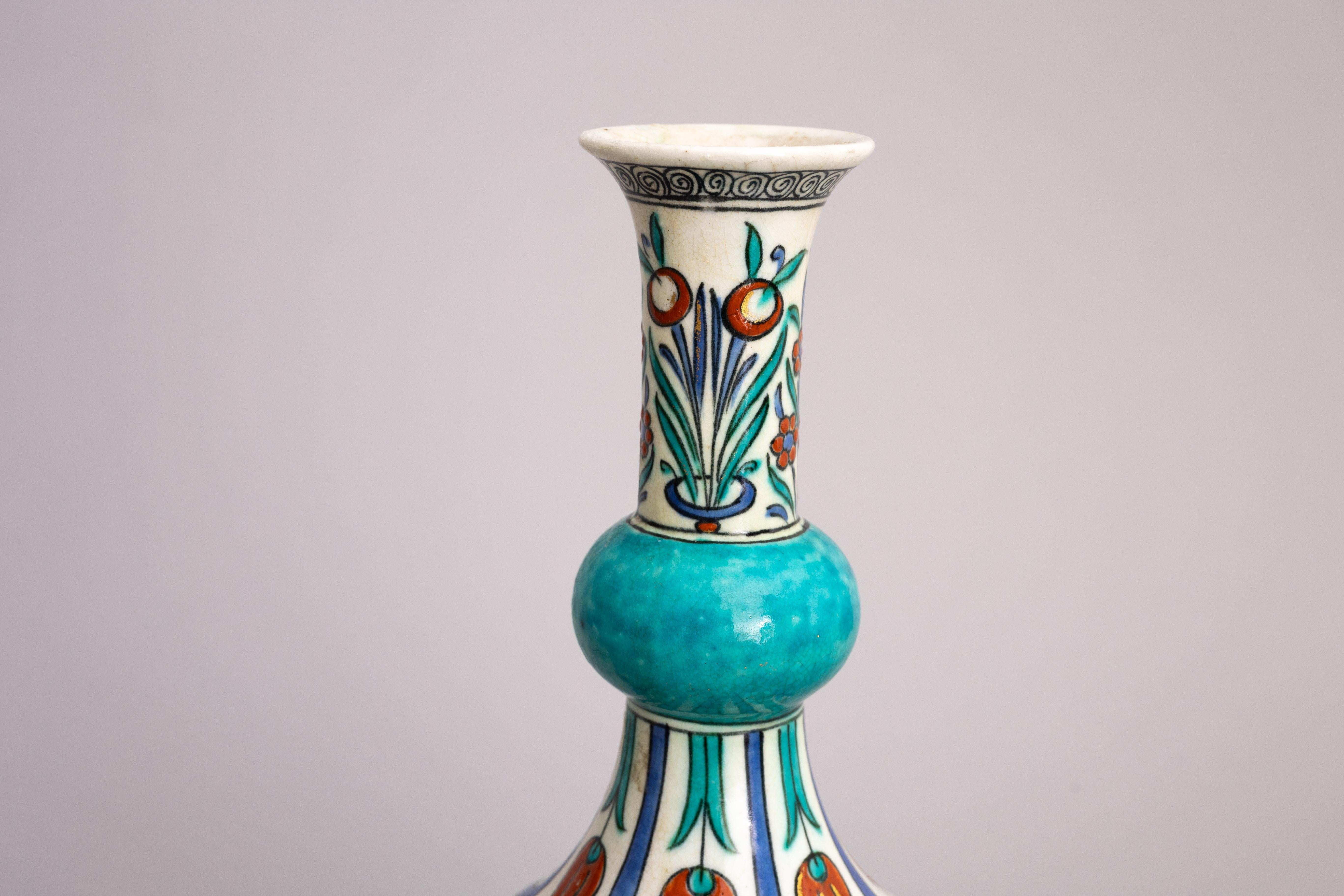 Vaso in stile Iznik della fine del XIX secolo di Samson in vendita 3