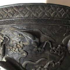 20th Century Japanese Cast Bronze Planter or Cachepot from the Meiji Period