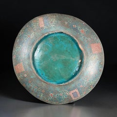 Late 19th Century Japanese Cloisonné Charger with Pheasant and Chicks - 19.3 in