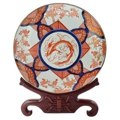 Late 19th Century Japanese Imari Porcelain Plate Charger