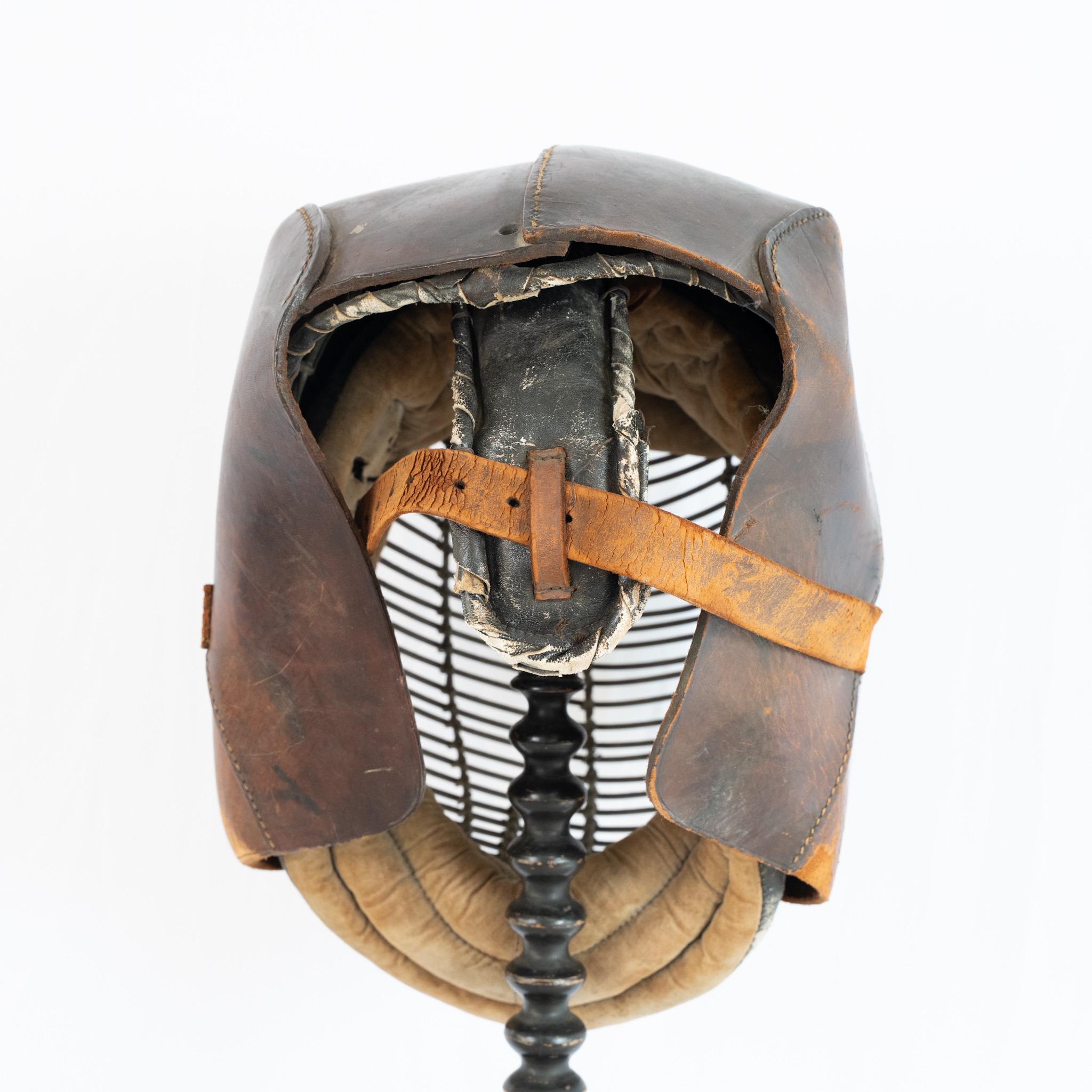 Casco de kendo japonés de finales del siglo XIX Hecho a mano en venta