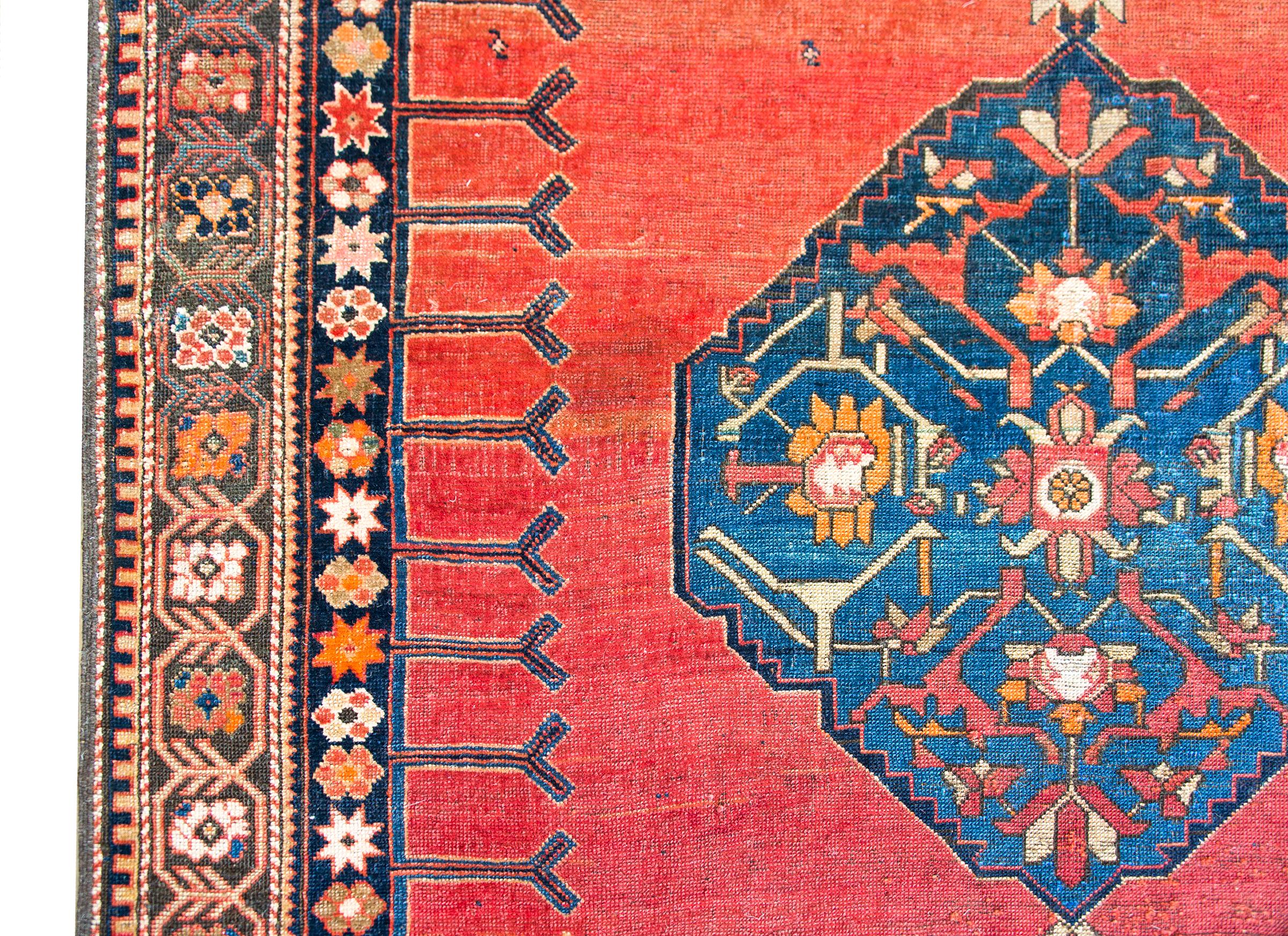 Hand-Knotted Late 19th Century Karabakh Rug For Sale
