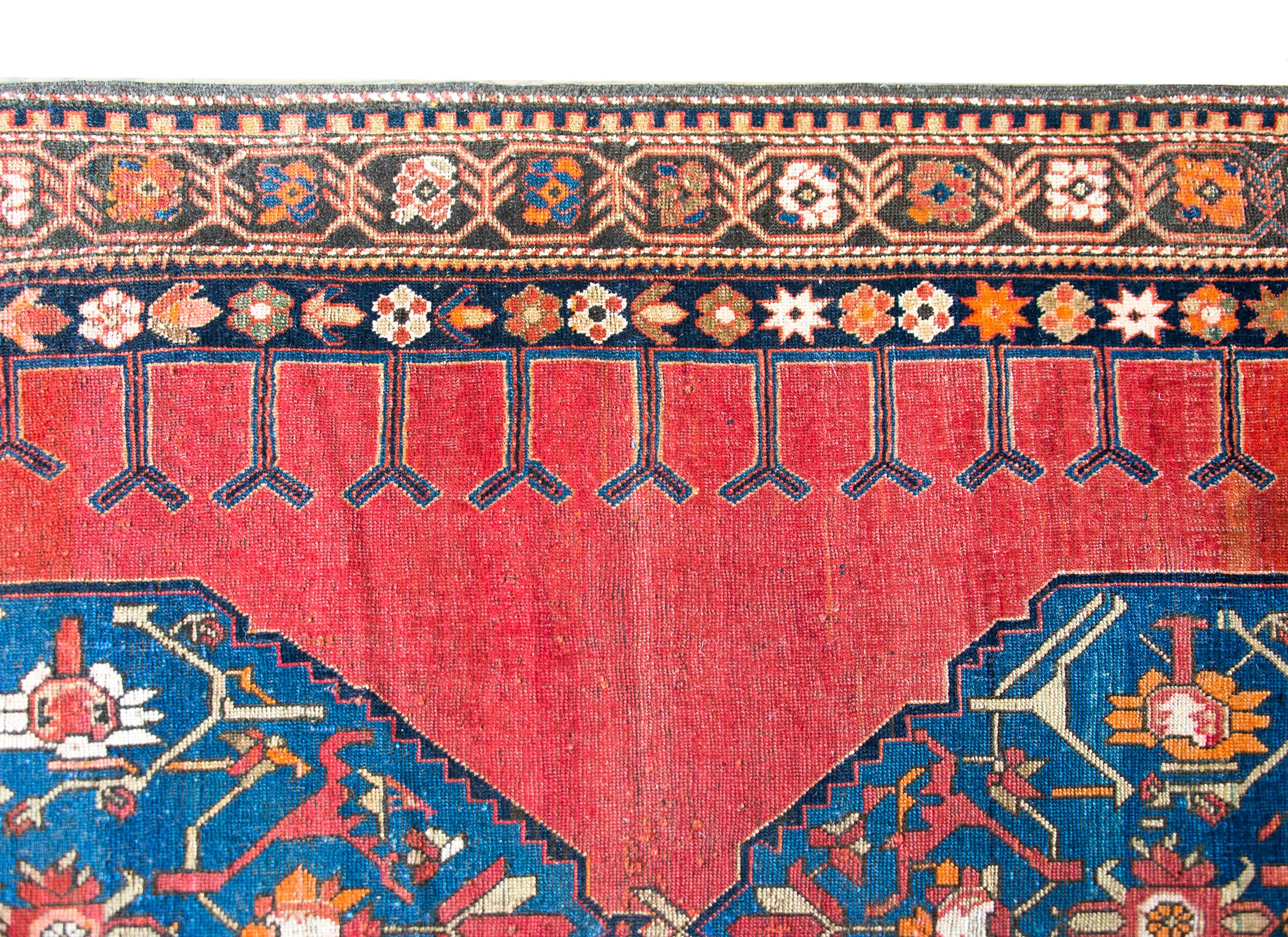 Wool Late 19th Century Karabakh Rug For Sale