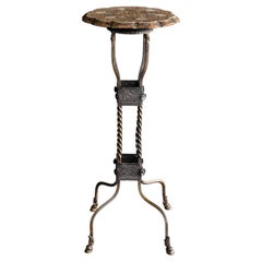 Late 19th Century Kashmiri Hand-Painted Papier-Mâché Plant Stand