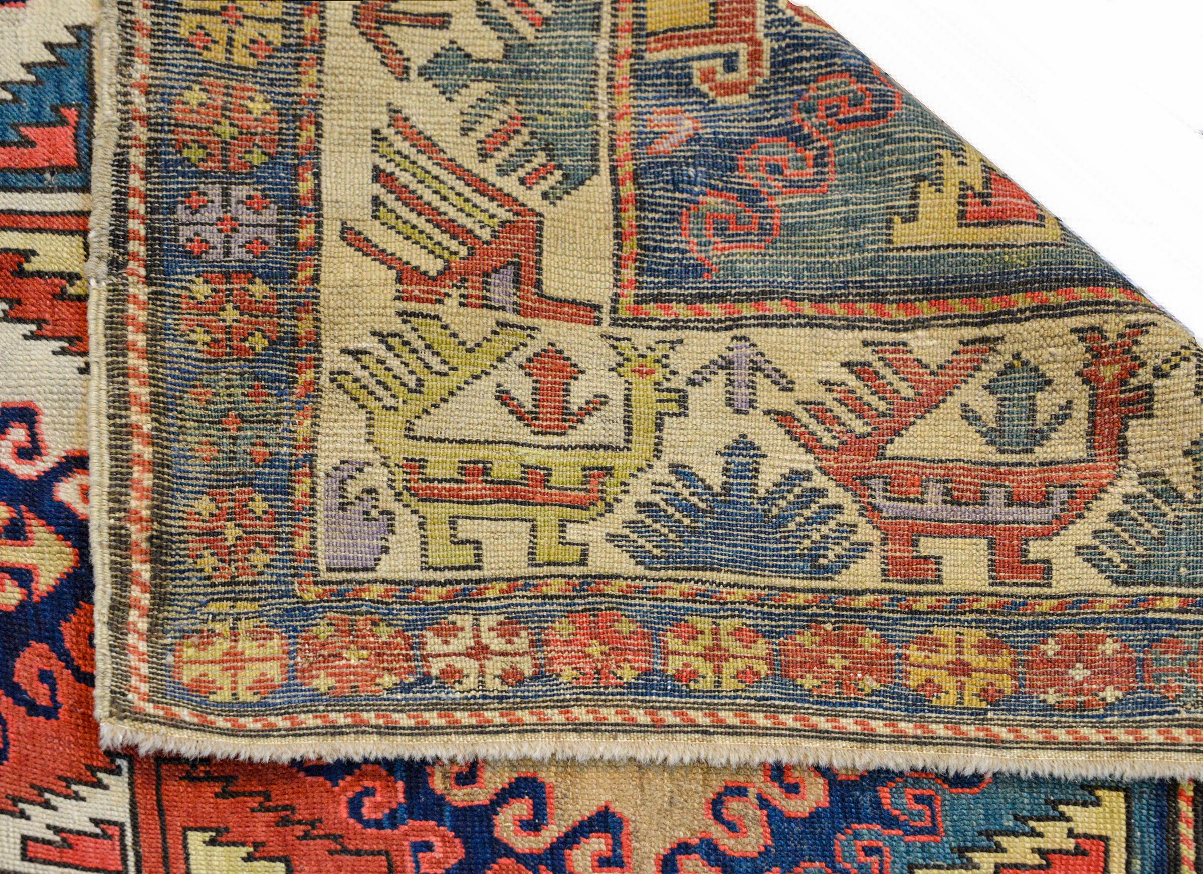 Kazak-Teppich aus dem späten 19. 2