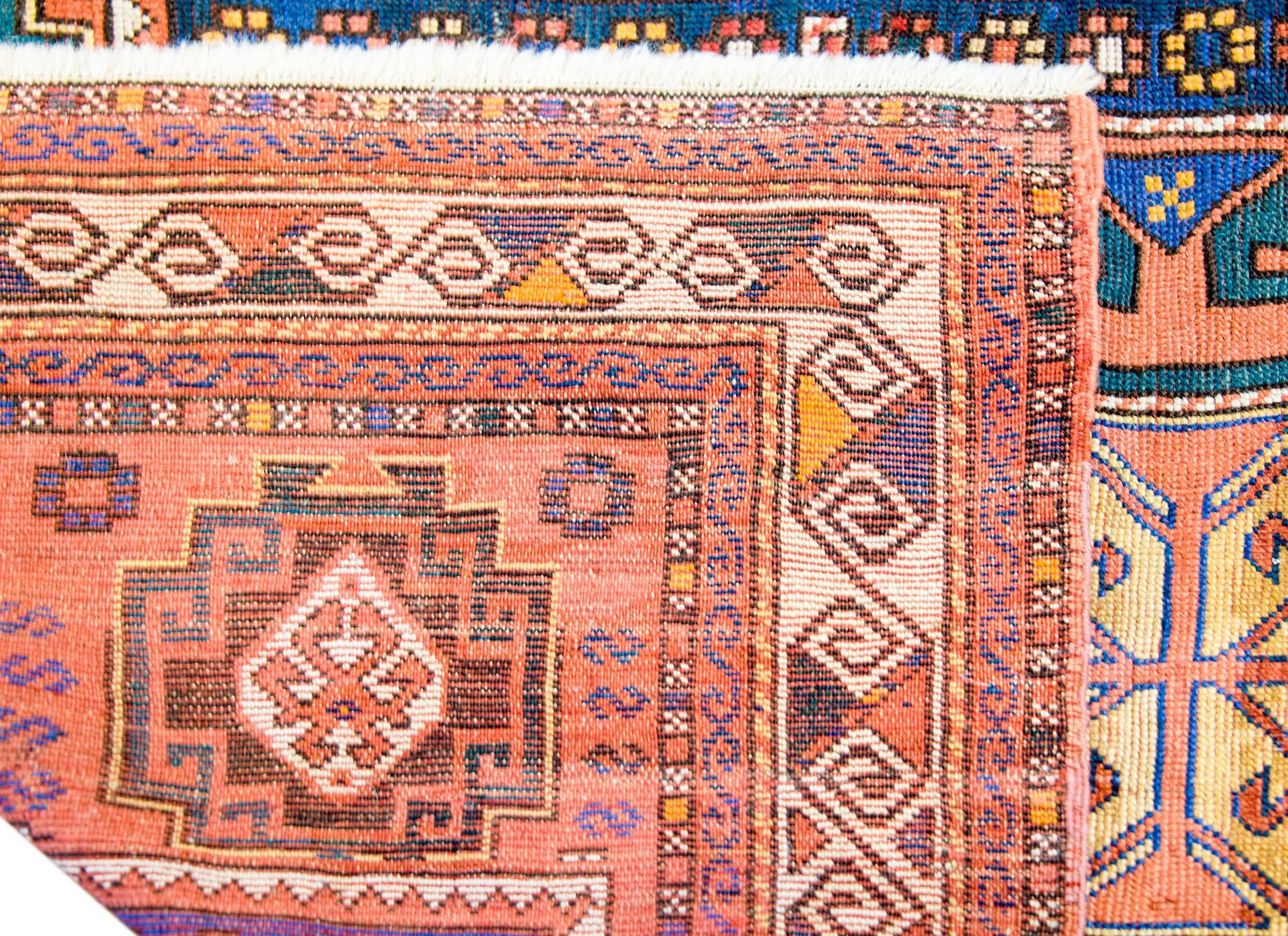 Wool Late 19th Century Kazak Rug