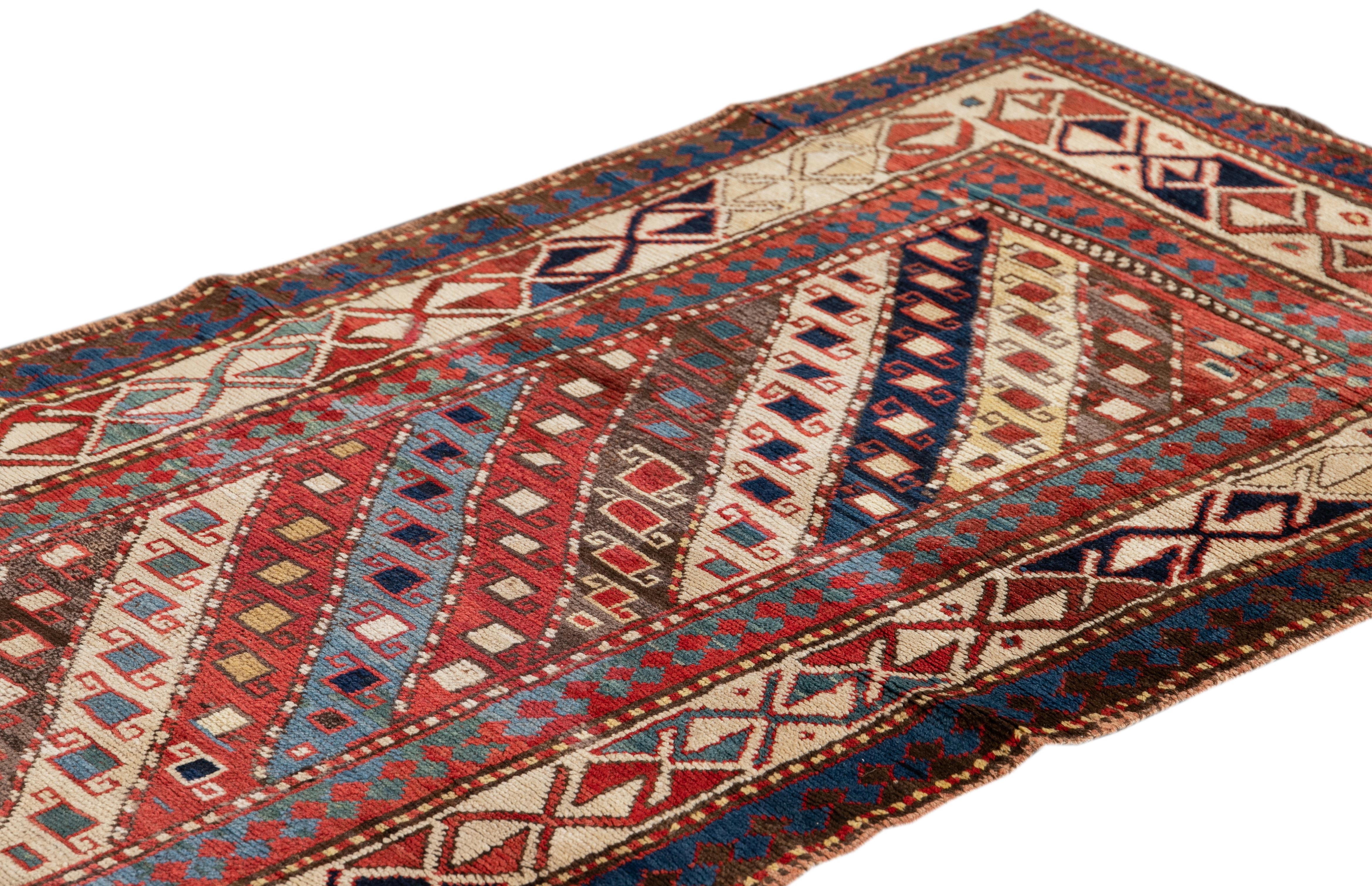 Late 19th Century Kazak Runner 2