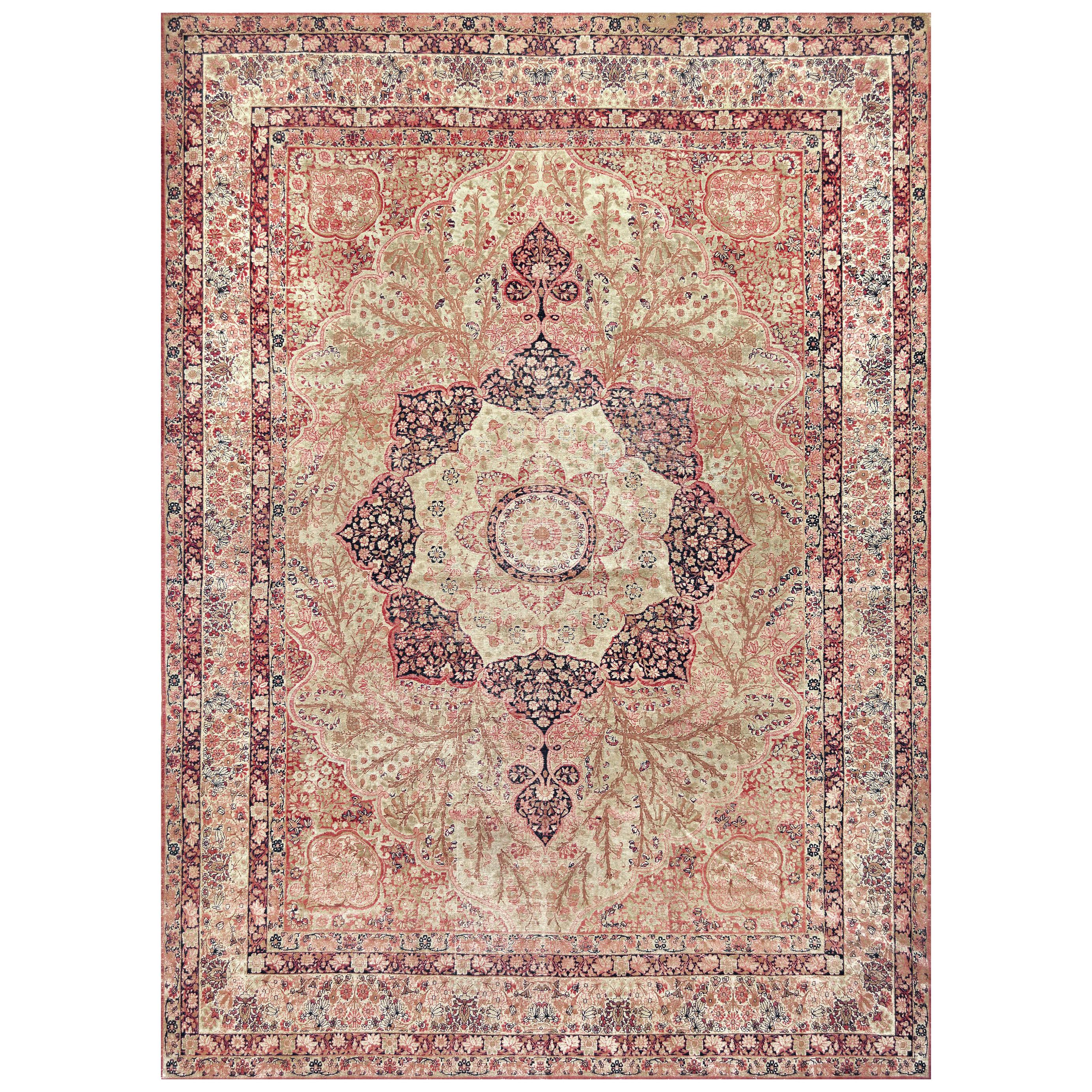 Late 19th Century Kerman Rug from South East Persia For Sale
