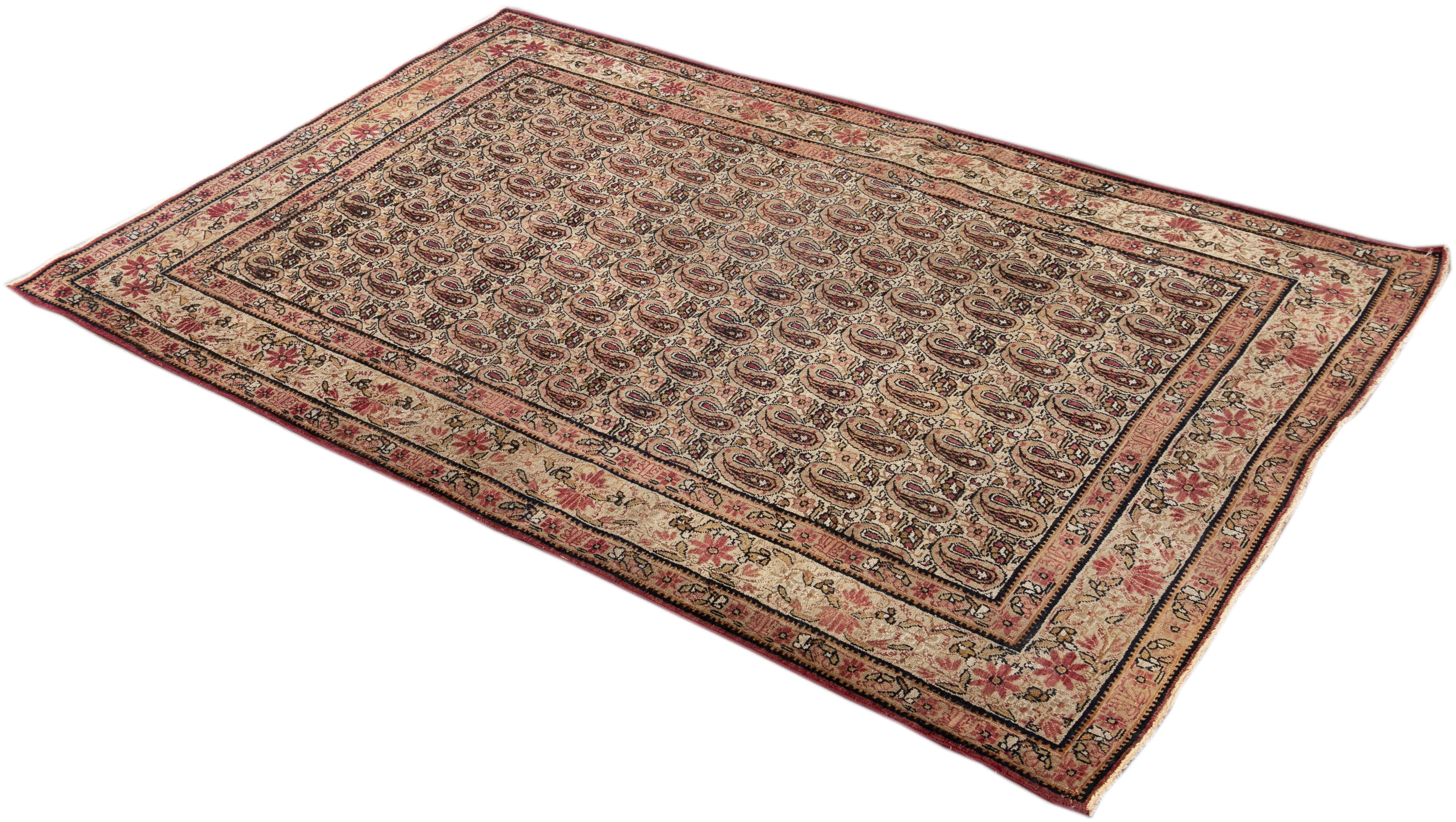 Late 19th Century Kerman Scatter Rug For Sale 3