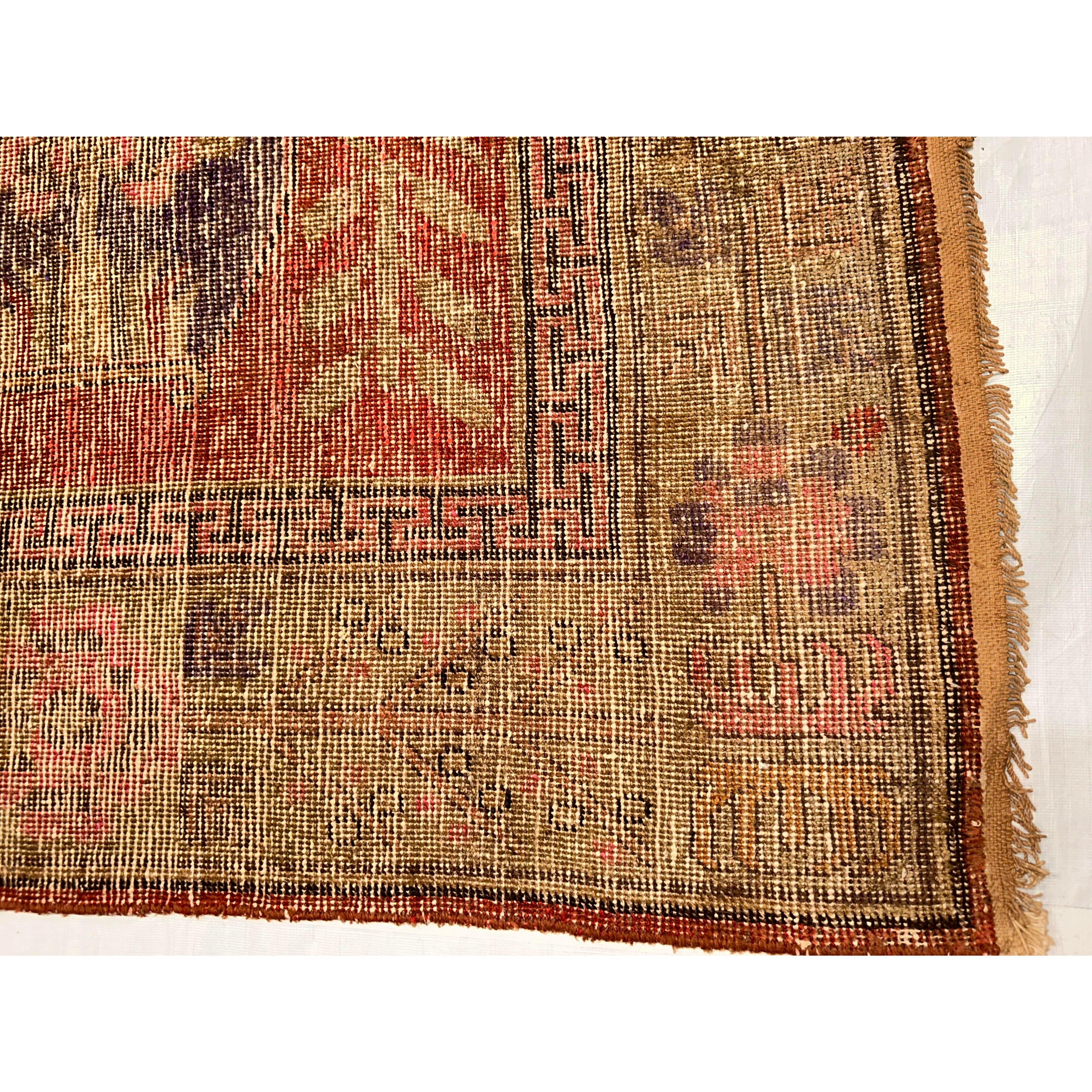 Stile impero Tappeto Khotan Samarcanda della fine del XIX secolo in vendita