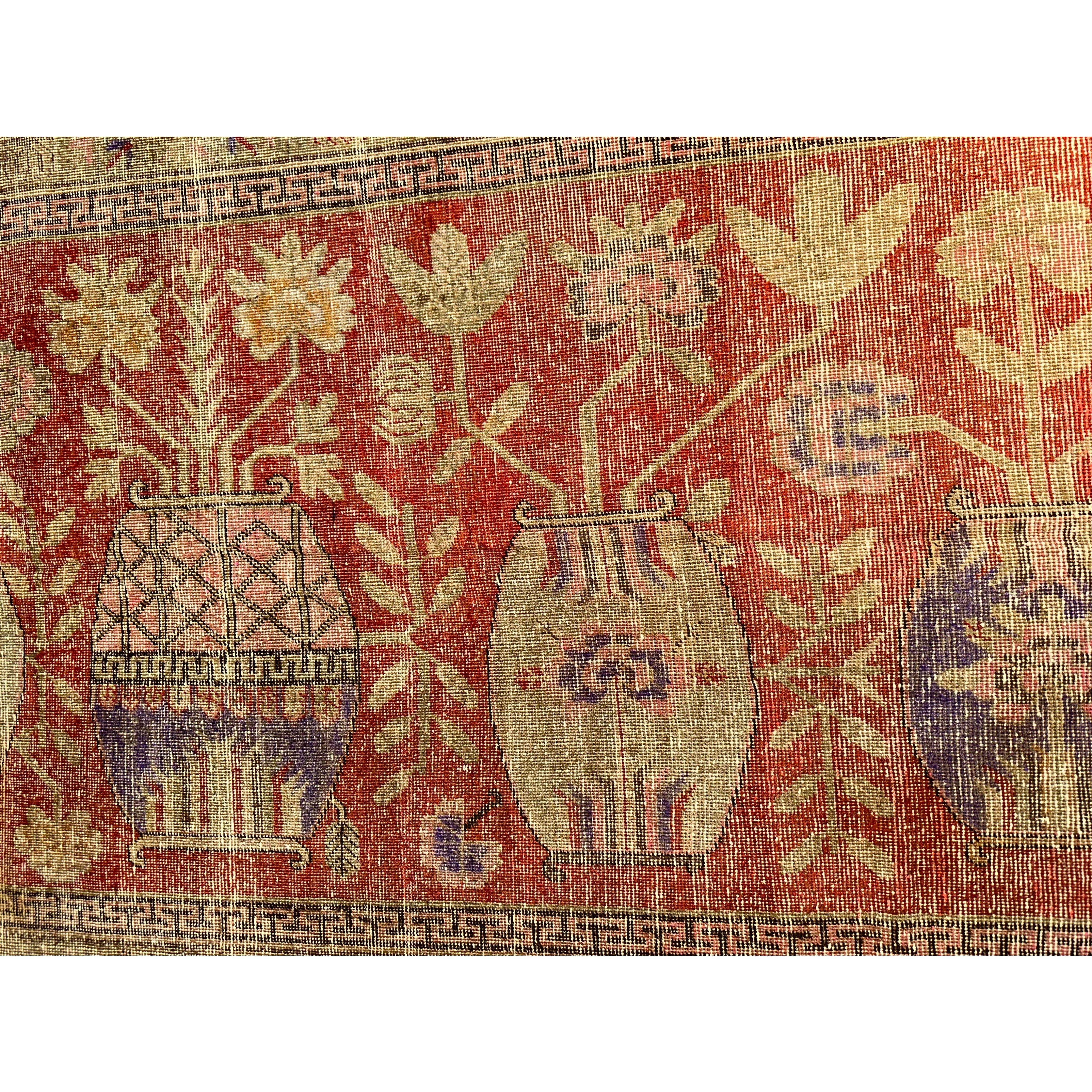 Late-19th Century Khotan Samarkand Rug In Good Condition For Sale In Los Angeles, US