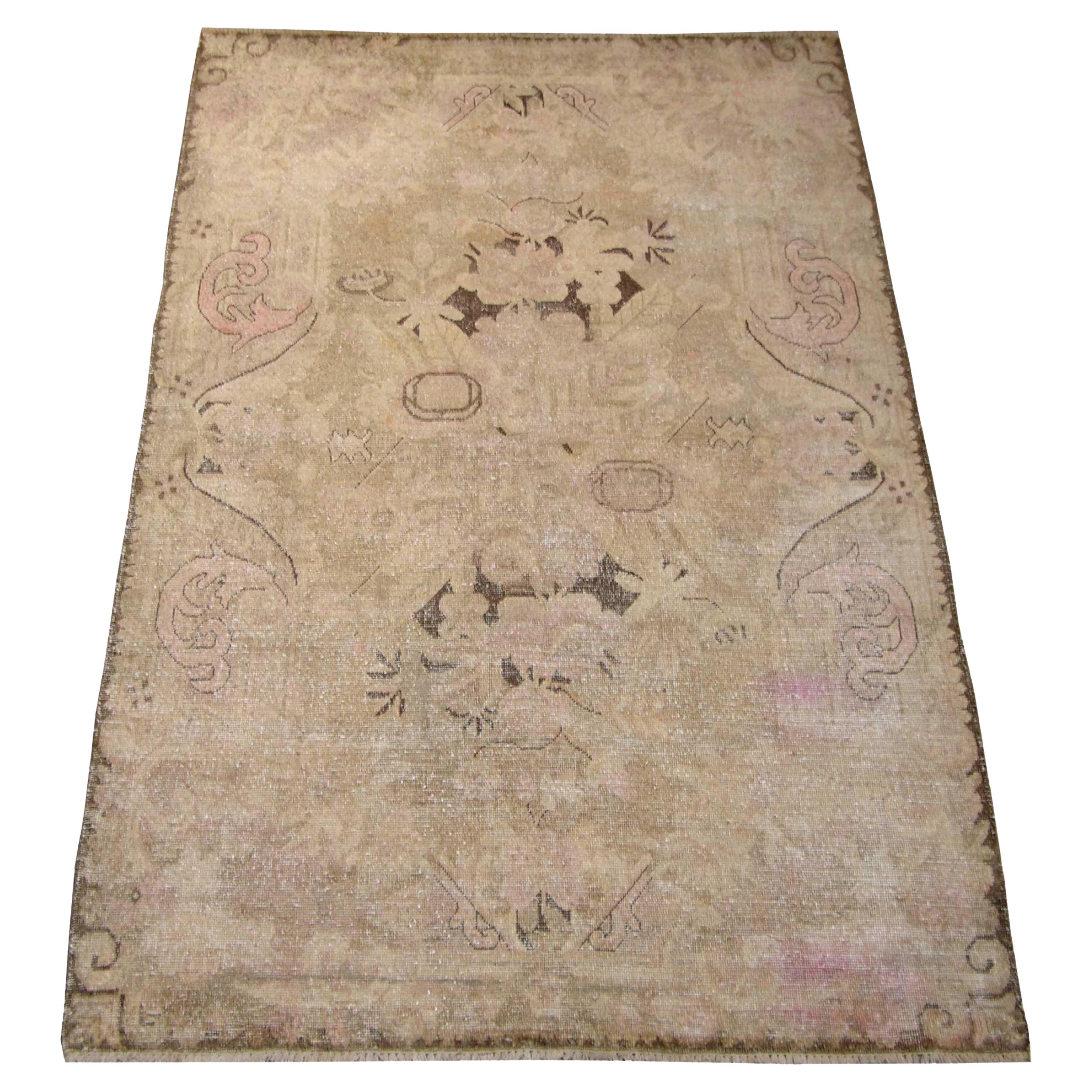 Khotan-Samarkand-Teppich aus dem späten 19.