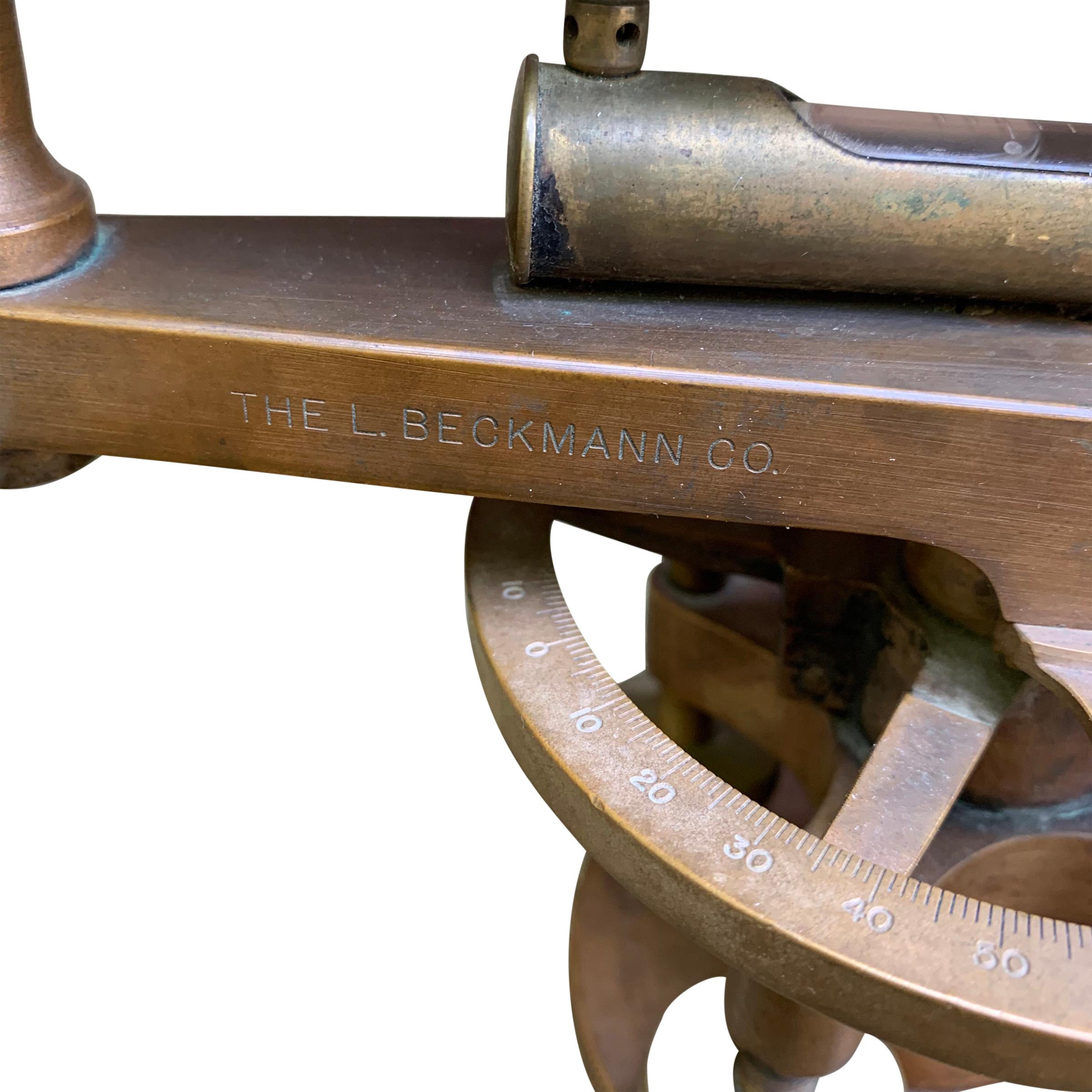 Late 19th Century L. Beckmann Co. Bronze Sextant 2
