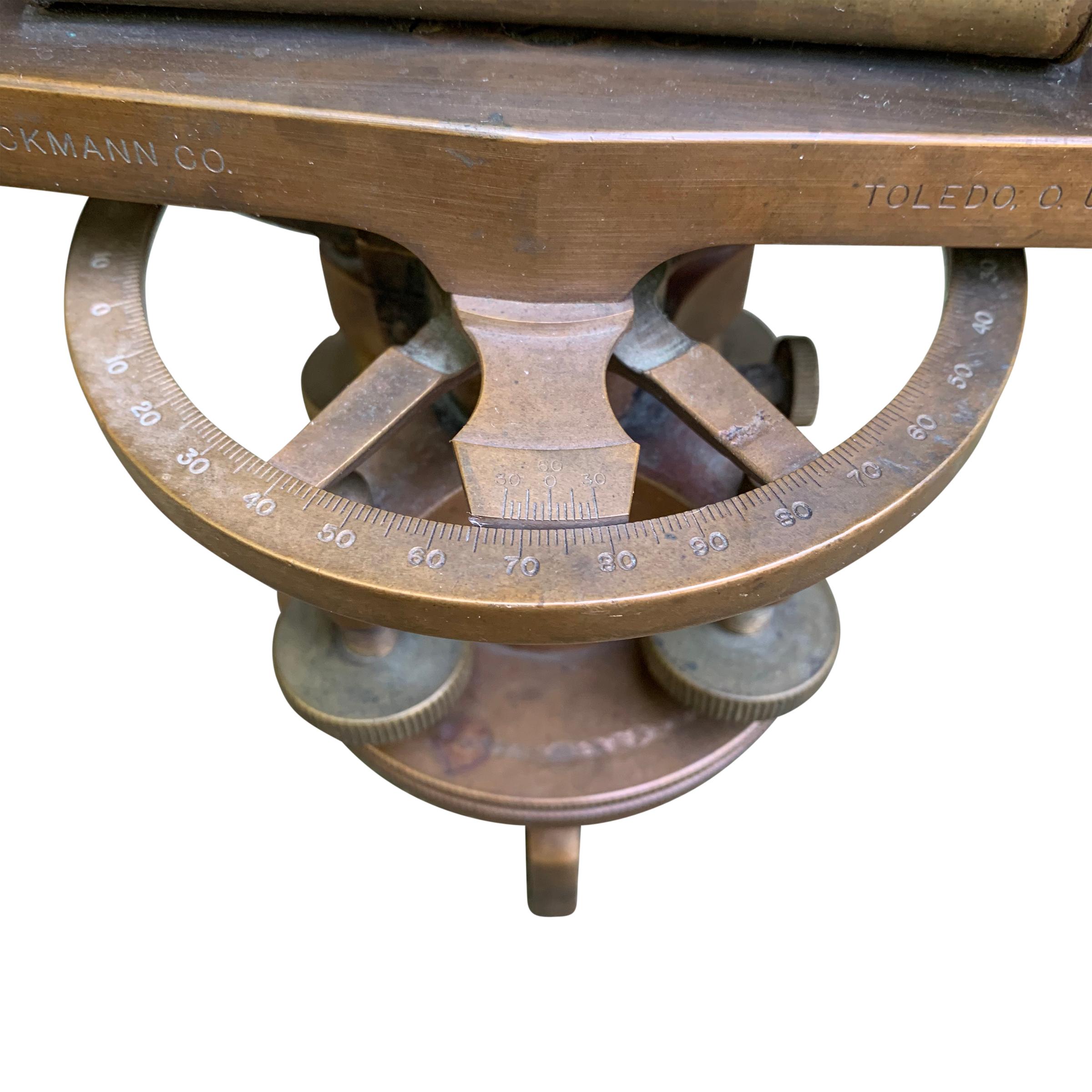 Late 19th Century L. Beckmann Co. Bronze Sextant 4