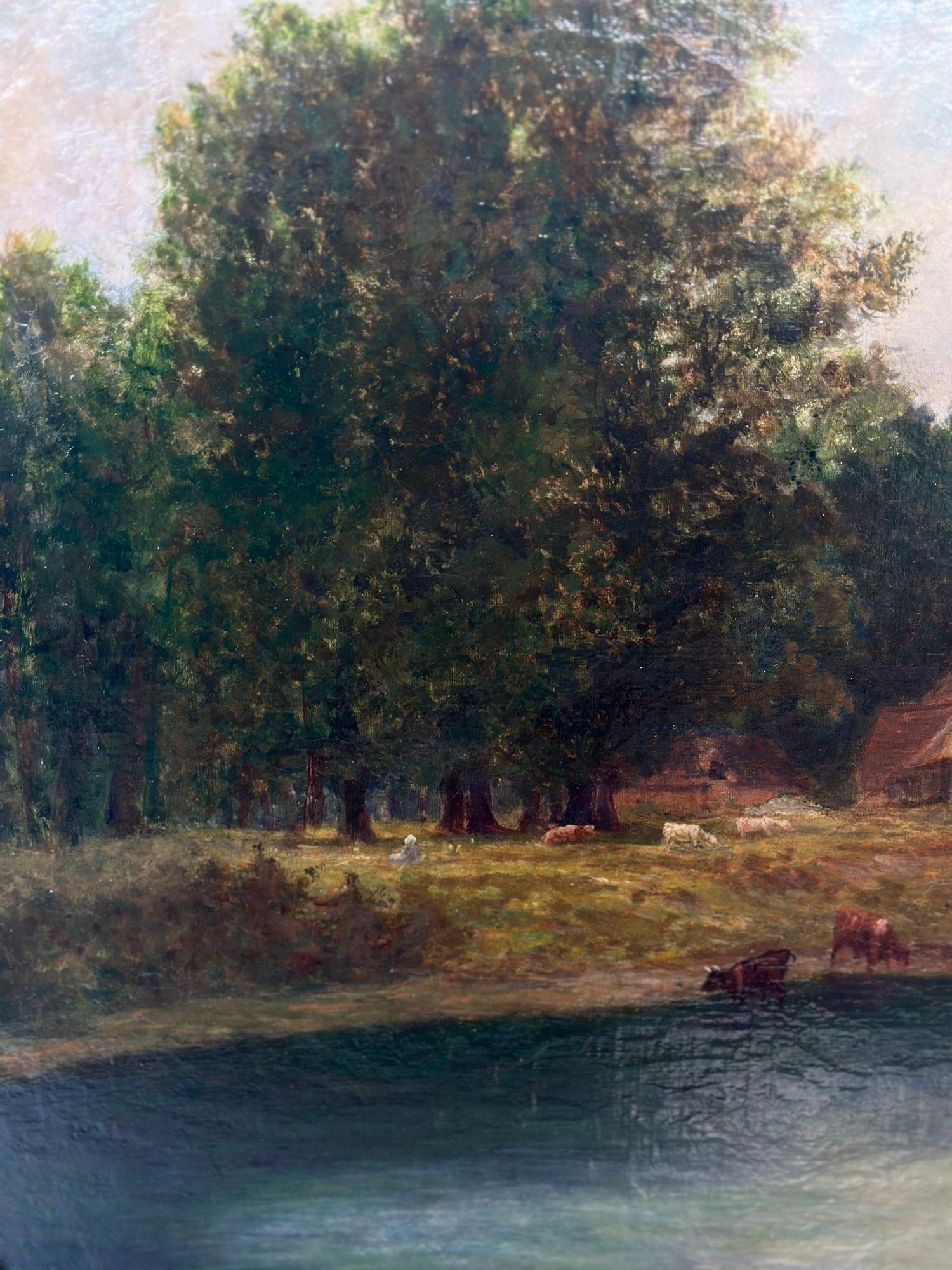 Landschaft aus dem späten 19. Jahrhundert von C.J. Perry im Zustand „Gut“ im Angebot in Los Angeles, CA