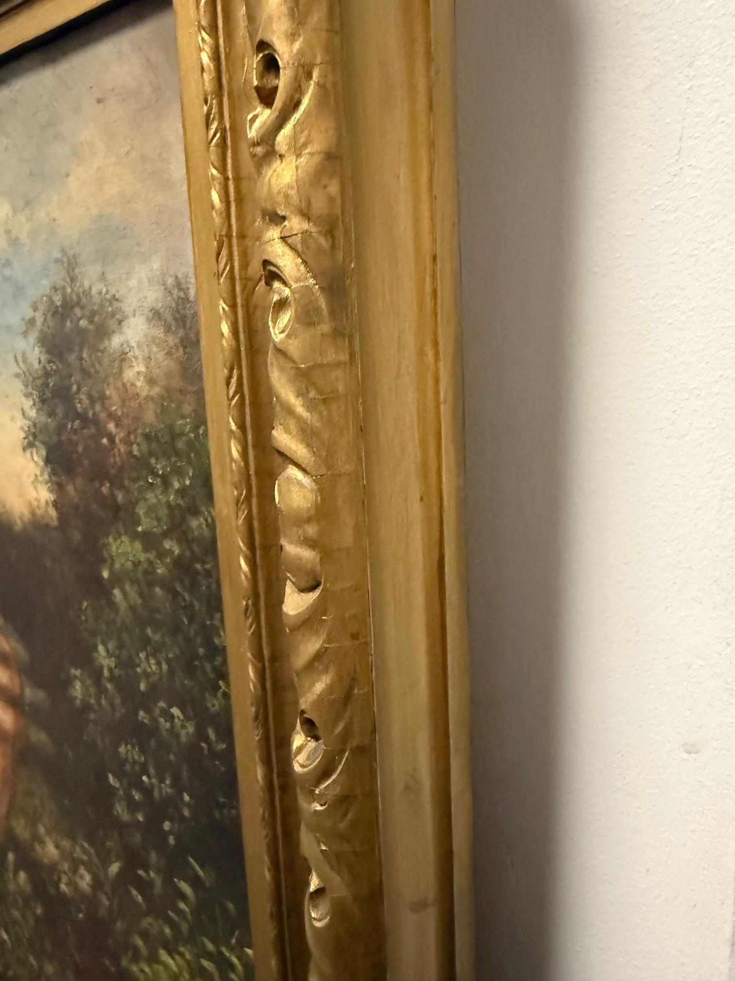 Ende des 19. Jahrhunderts Landschaftsgemälde Öl auf Leinwand Signiert Jennie Young Gerahmt im Angebot 8