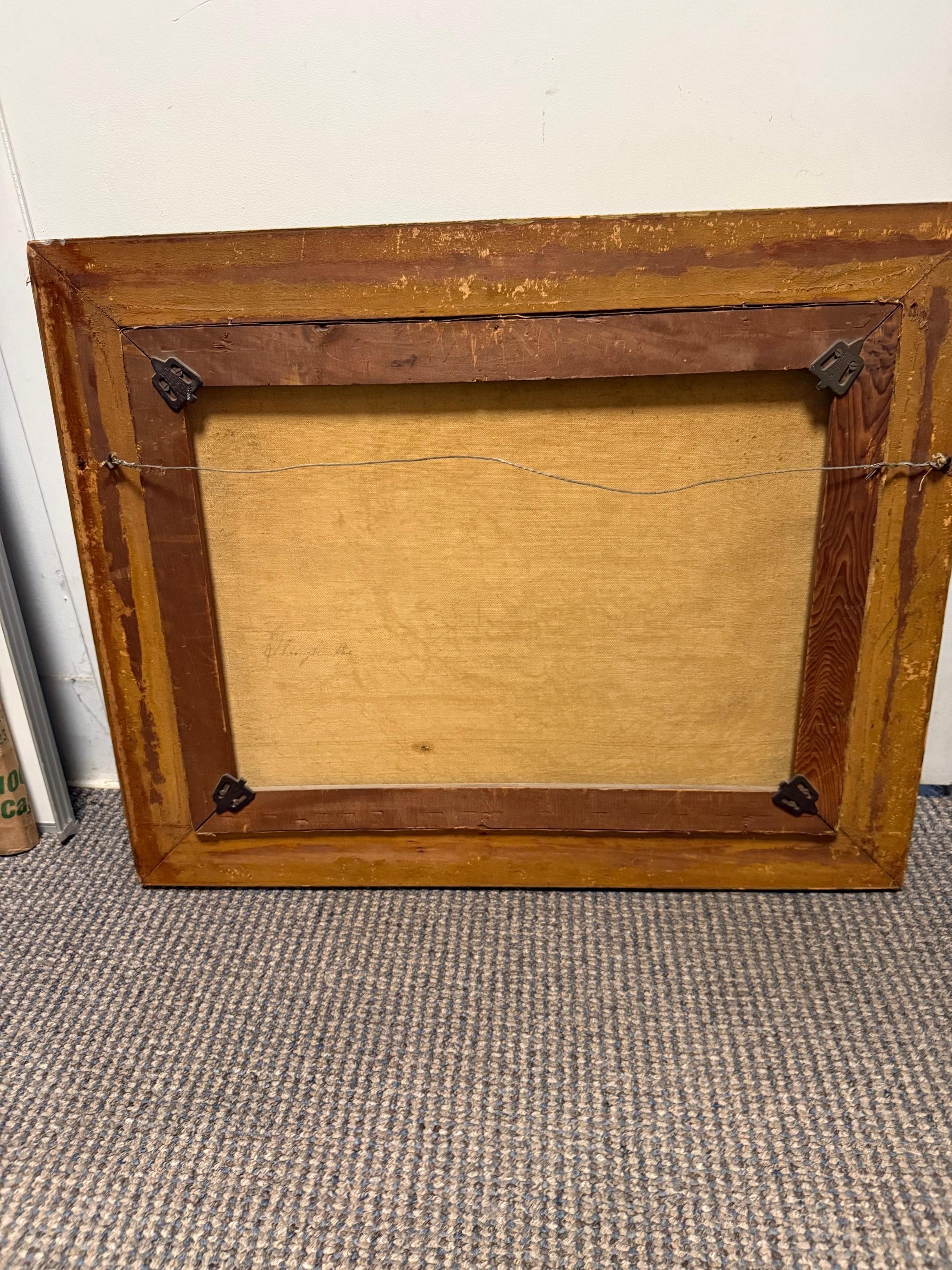 Ende des 19. Jahrhunderts Landschaftsgemälde Öl auf Leinwand Signiert Jennie Young Gerahmt im Angebot 9