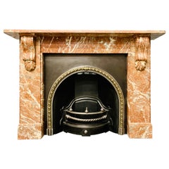 Used Late 19th Century Languedoc Marble Corbel Fireplace Surround