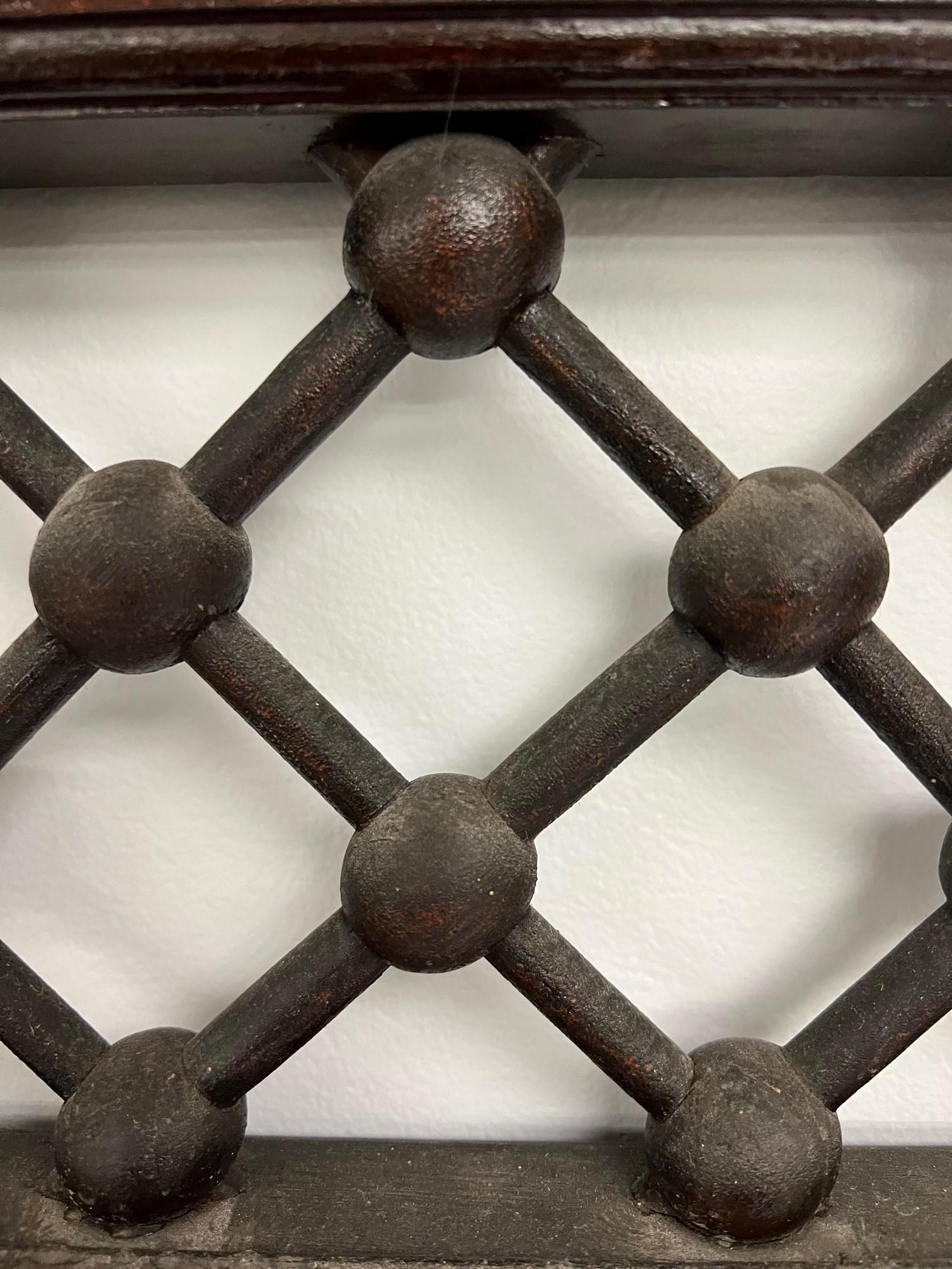 Late 19th Century Large Antique Victorian Oak Stick and Ball Fretwork For Sale 4