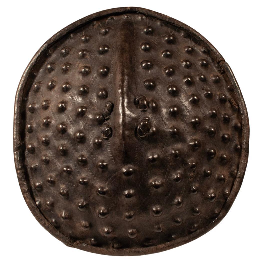 Late 19th Century Large Bumpy Hide Shield, Amarro People, Ethiopia For Sale