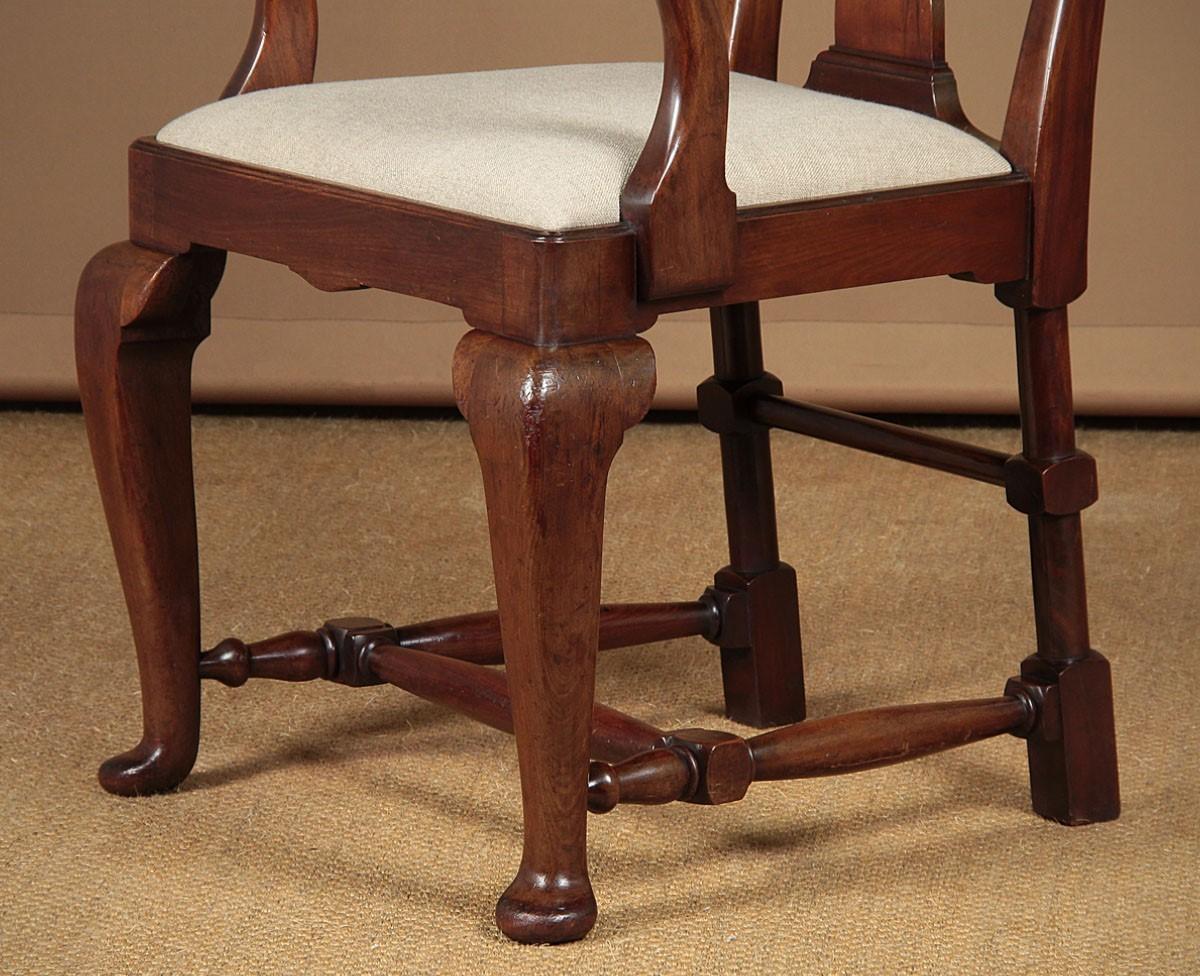 Britannique Grand fauteuil en acajou de la fin du XIXe siècle en vente
