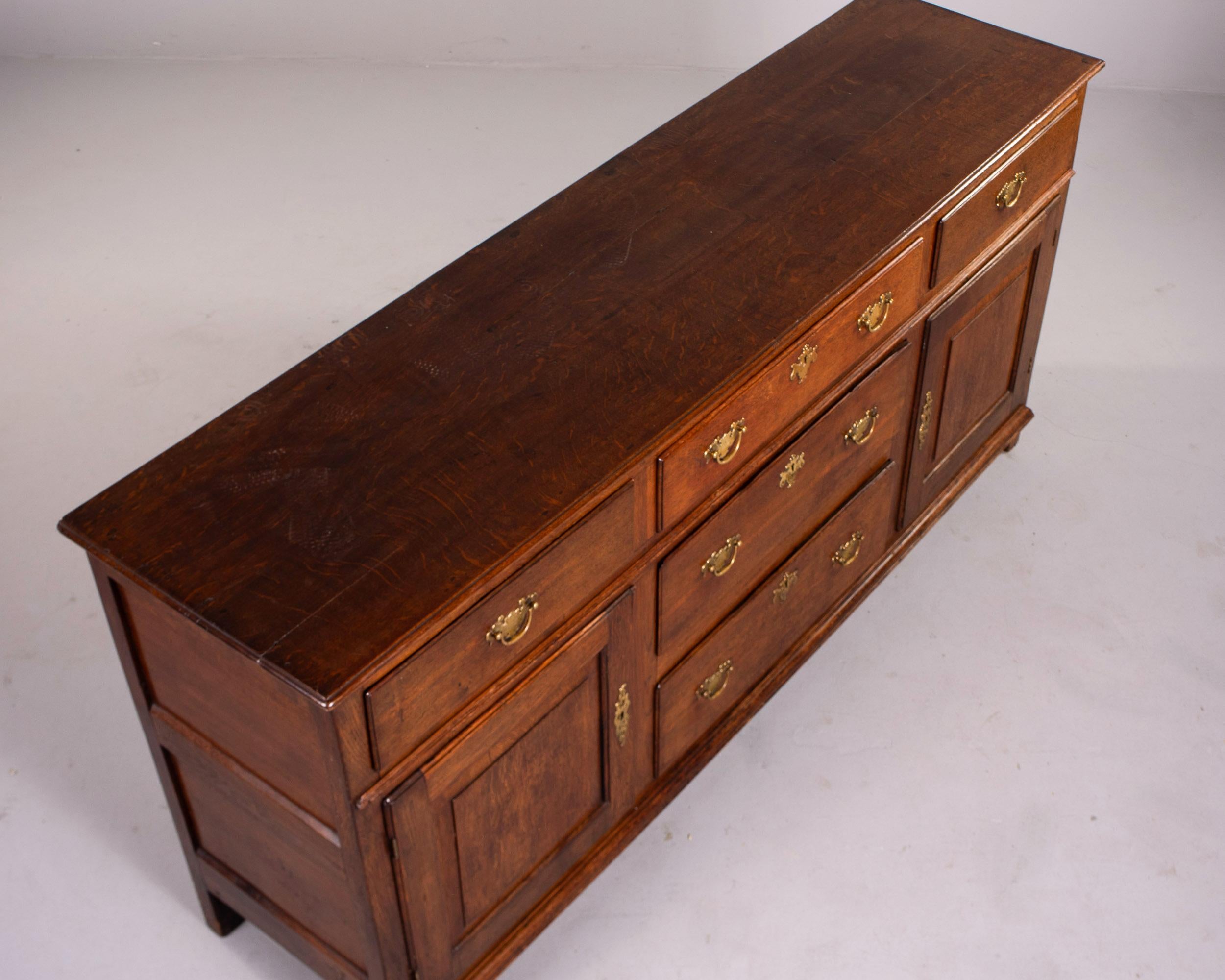 Base per cassettone in Oak della fine del XIX secolo con ferramenta originale in vendita 7