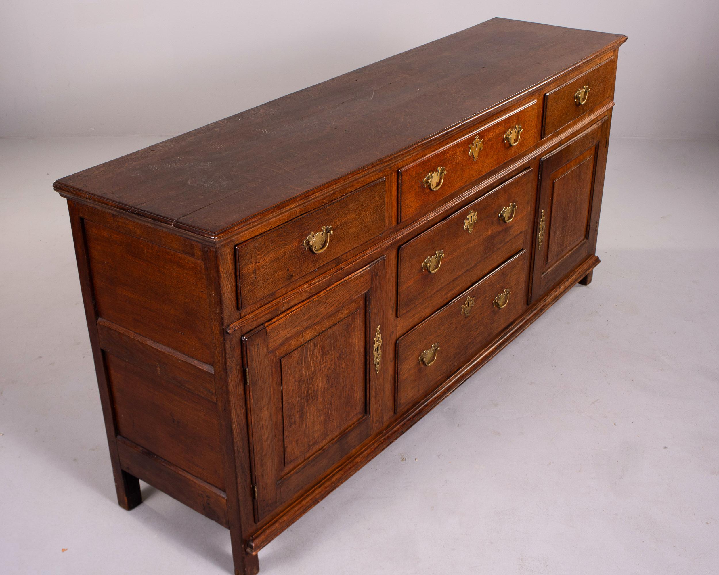 Base per cassettone in Oak della fine del XIX secolo con ferramenta originale in vendita 8