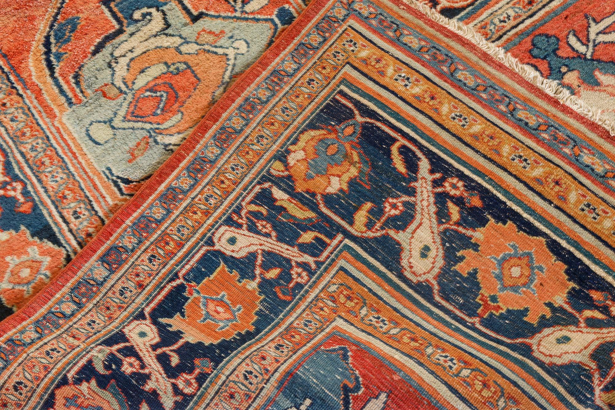 Late 19th Century Large Persian Khorassan Rug For Sale 1