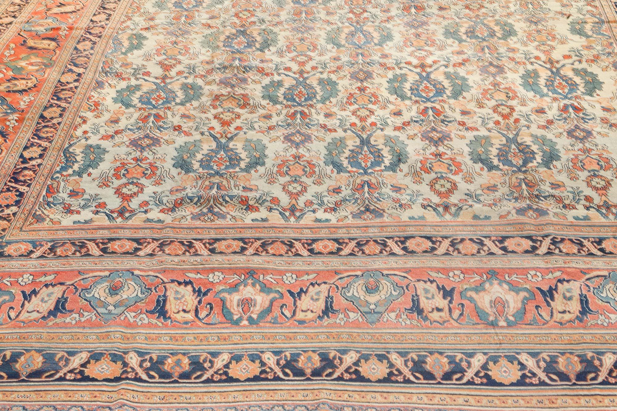Late 19th Century Large Persian Khorassan Rug For Sale 3