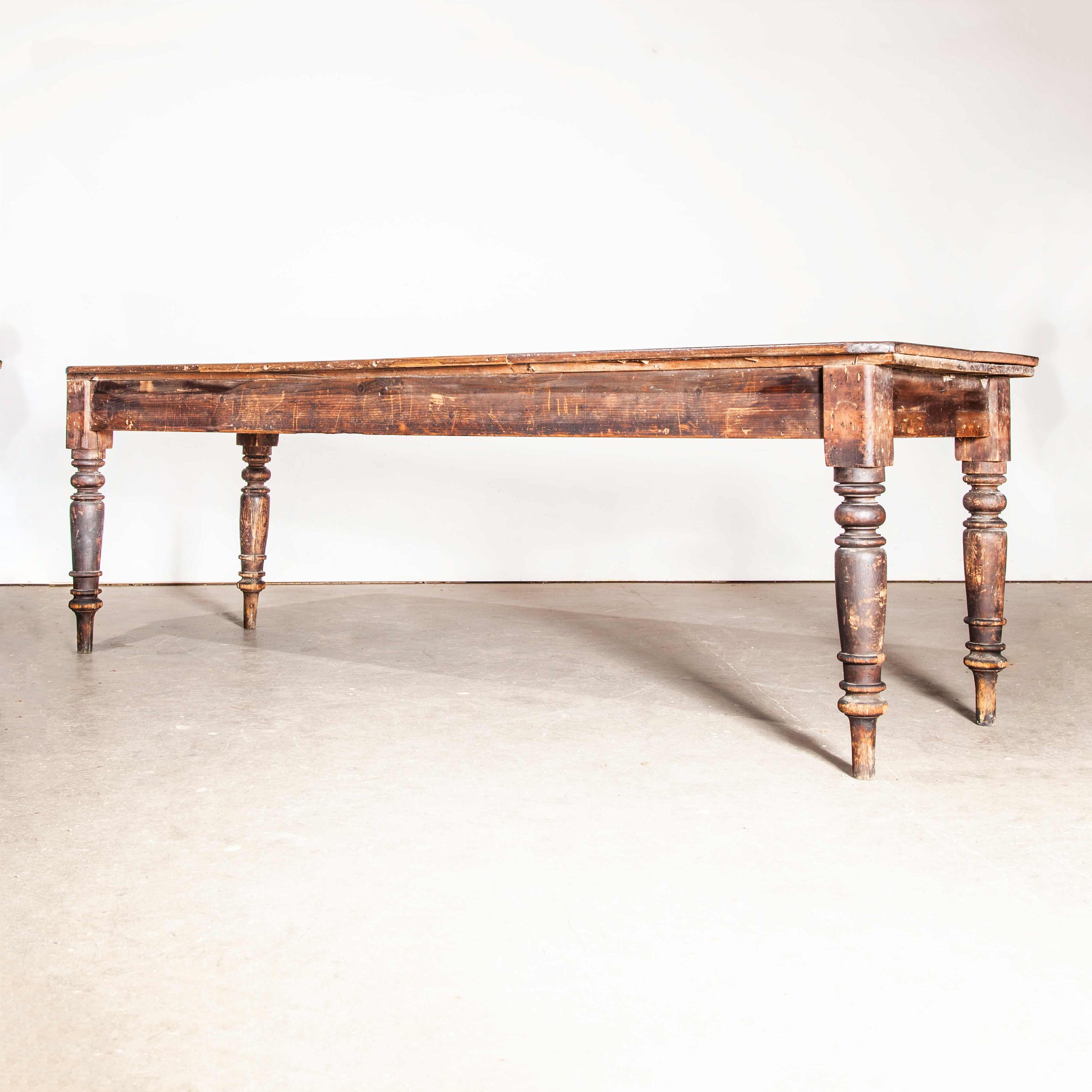Late 19th Century Large Rectangular Ebonised Dining Table 13
