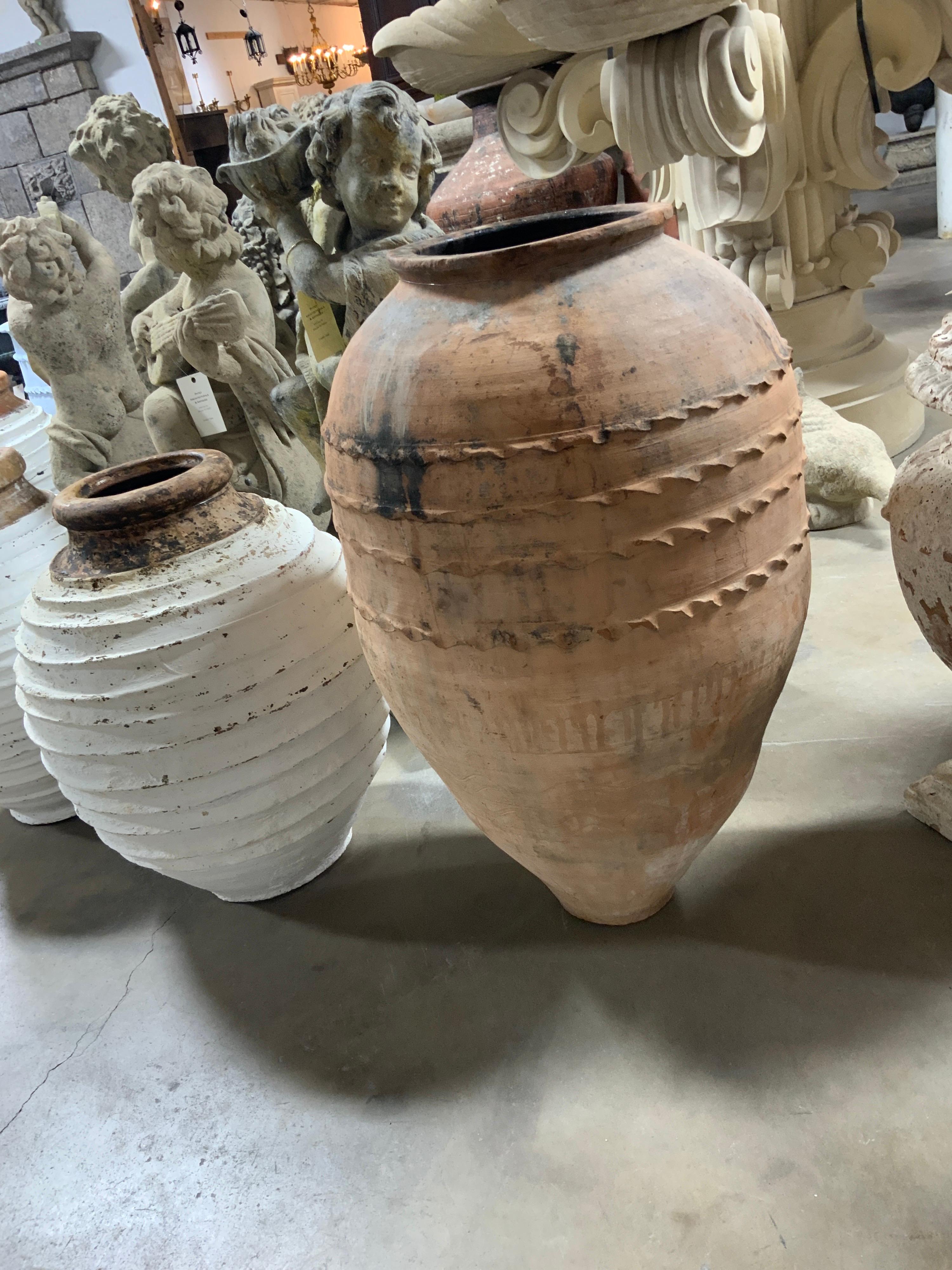 French Late 19th Century Large Terracotta Vessel For Sale