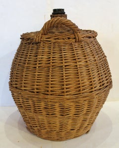 Große Weinflasche aus dem späten 19. Jahrhundert