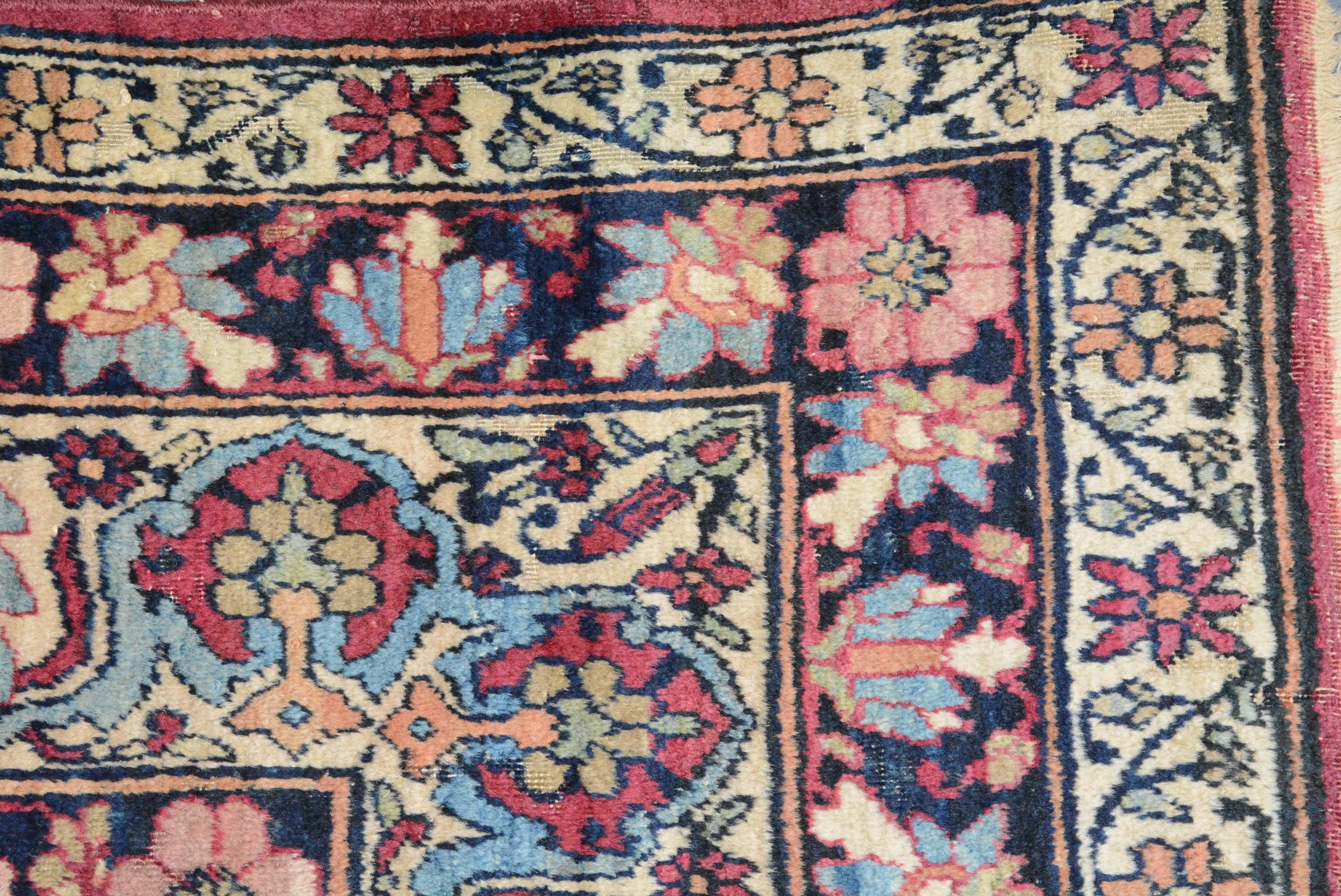 Late 19th Century Lavar Kerman Carpet For Sale 3