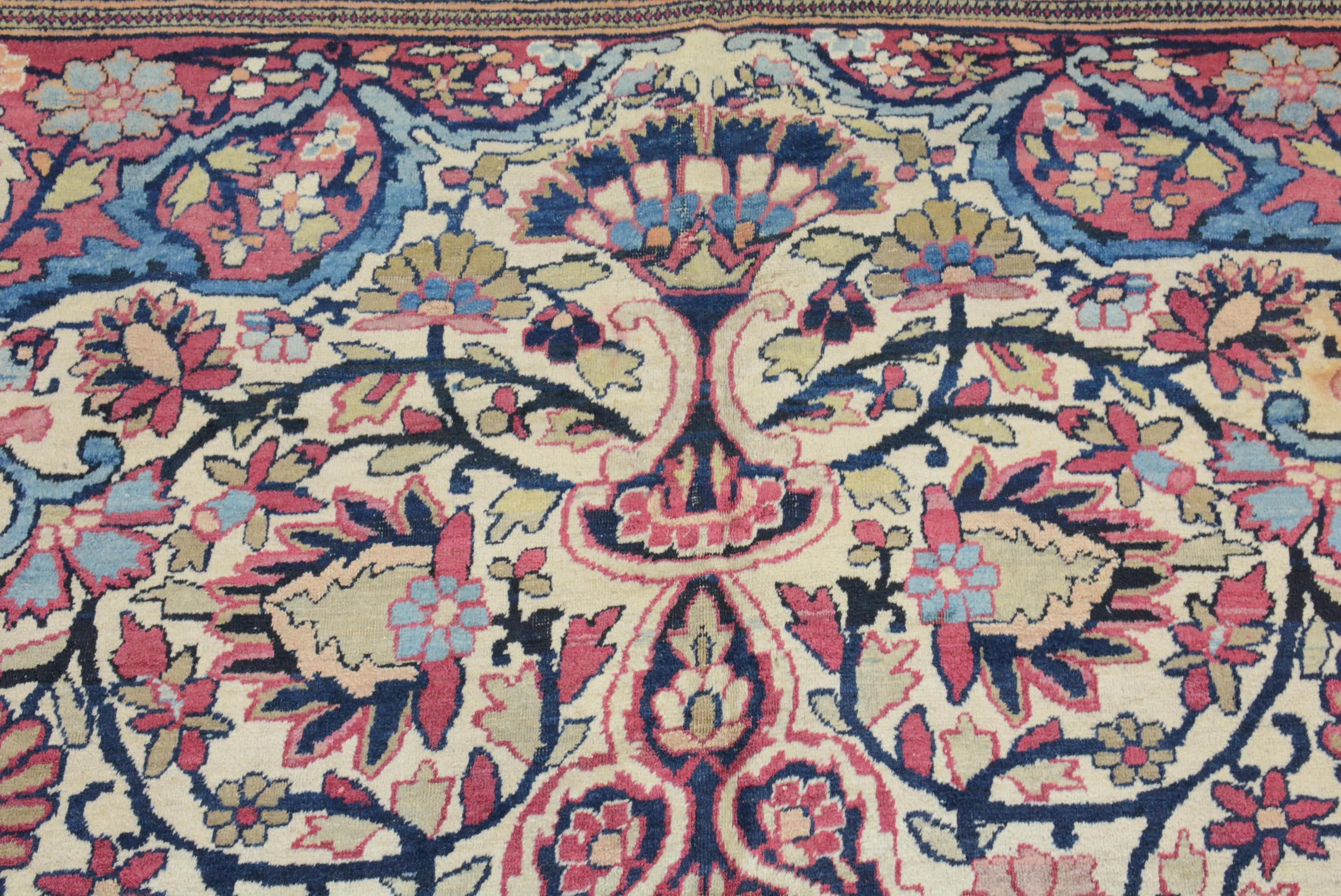Late 19th Century Lavar Kerman Carpet In Good Condition For Sale In Closter, NJ