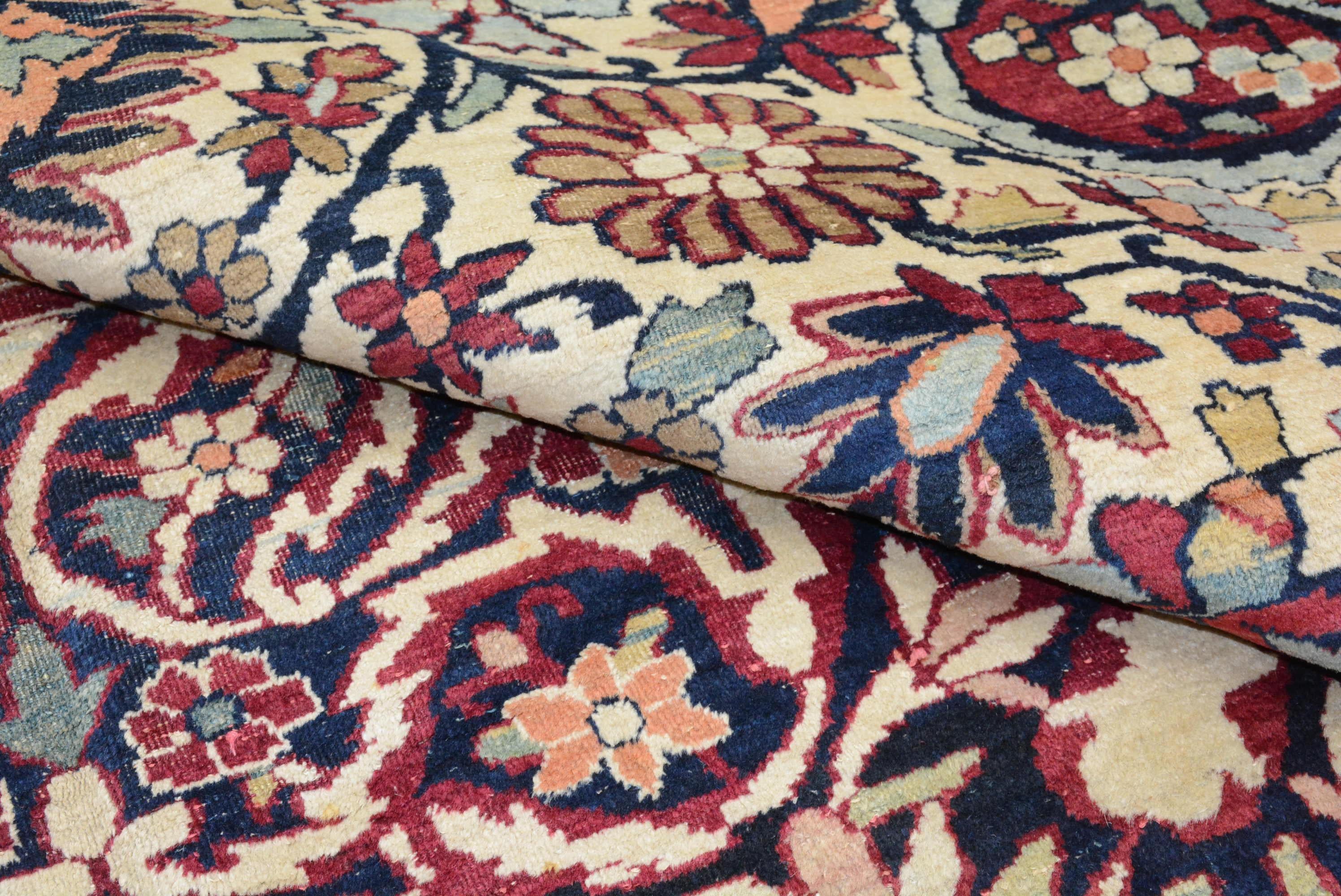 Late 19th Century Lavar Kerman Carpet For Sale 1