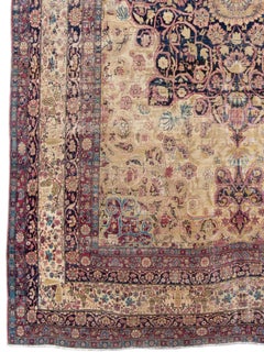 Late 19th Century Lavar Kirman Carpet, 10'3" × 13'5"