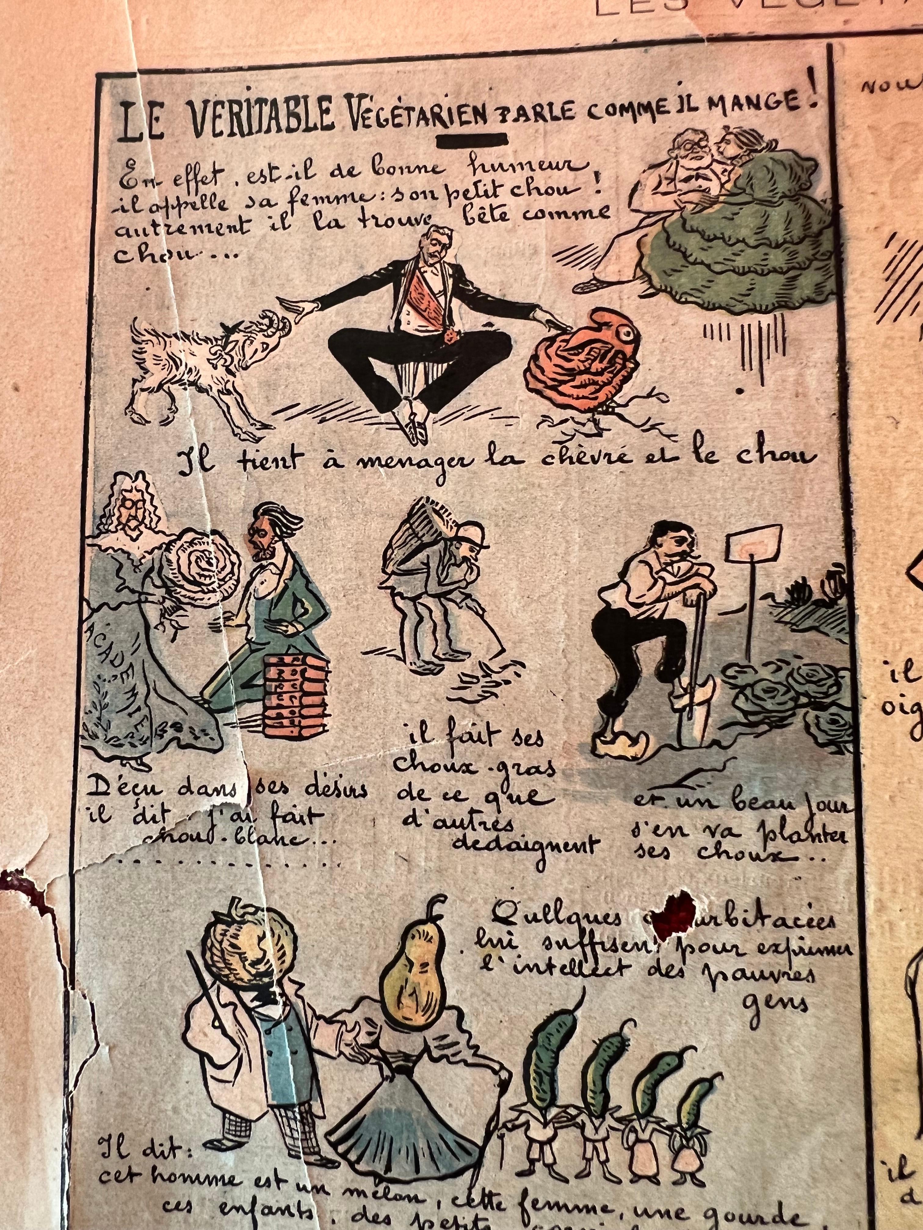 Set von 2 Original-Cover des Magazins „Le Rire“ aus dem späten 19. Jahrhundert in Goldrahmen im Angebot 4