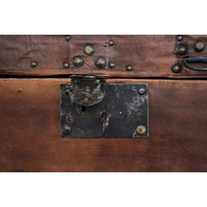 Late 19th Century Leather Chest For Sale 2