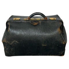 Late 19th Century Leather Doctors Satchel, Great Old Patina.
