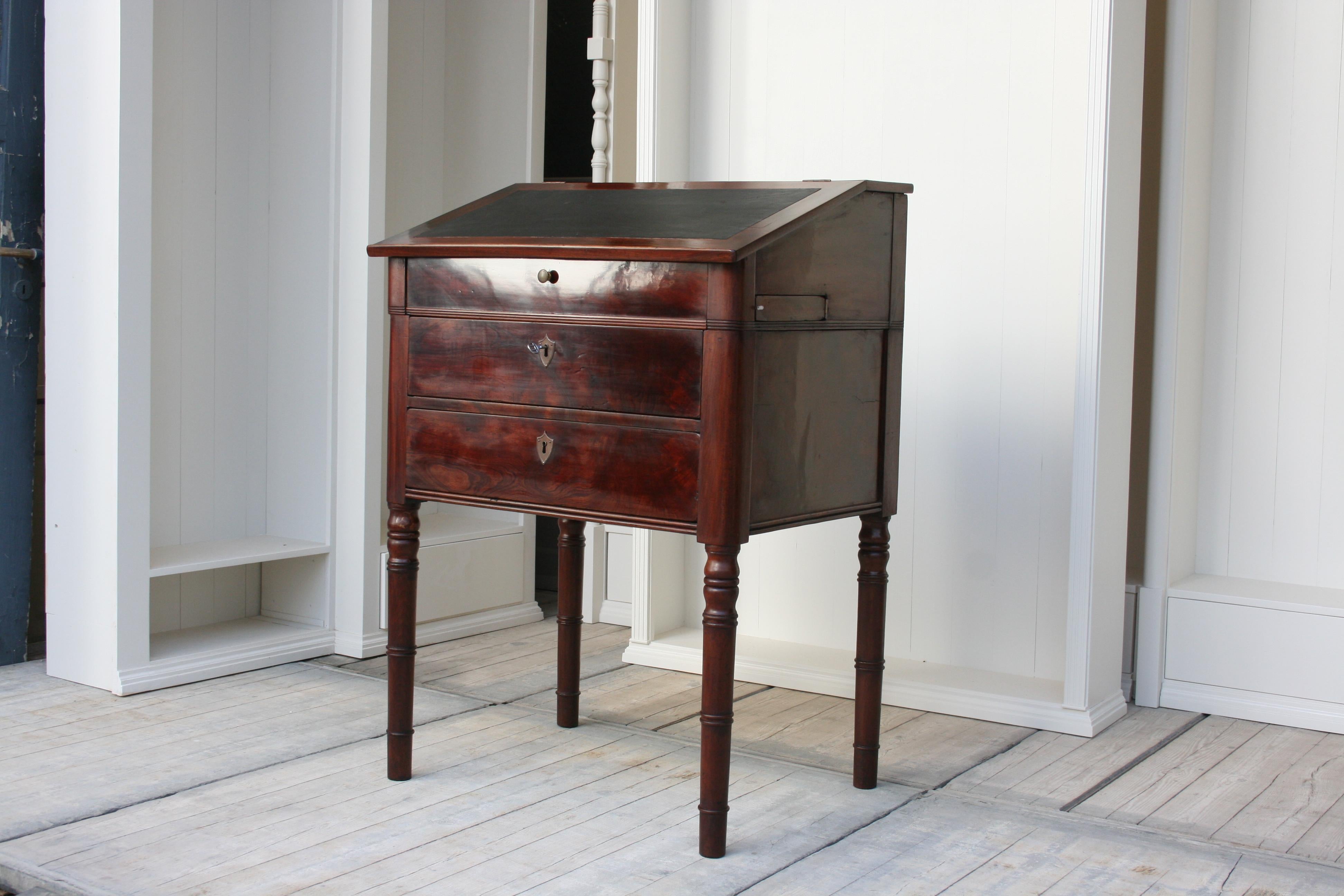 Veneer Late 19th Century Lectern / High Desk, Mahogany Shellac Polished