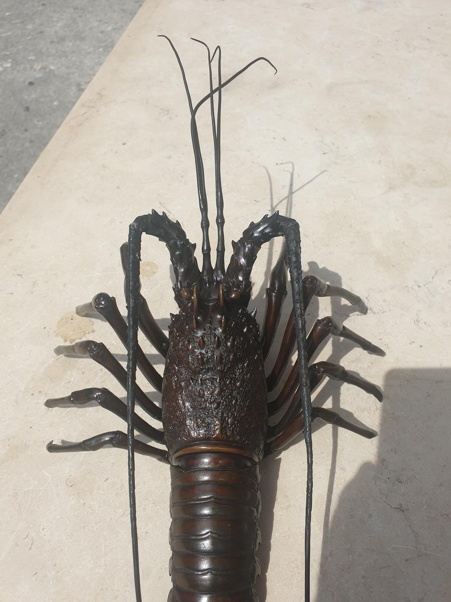 Late 19th Century Lobster in Japanese Bronze 4