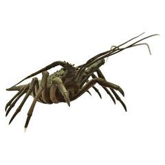 Late 19th Century Lobster in Japanese Bronze