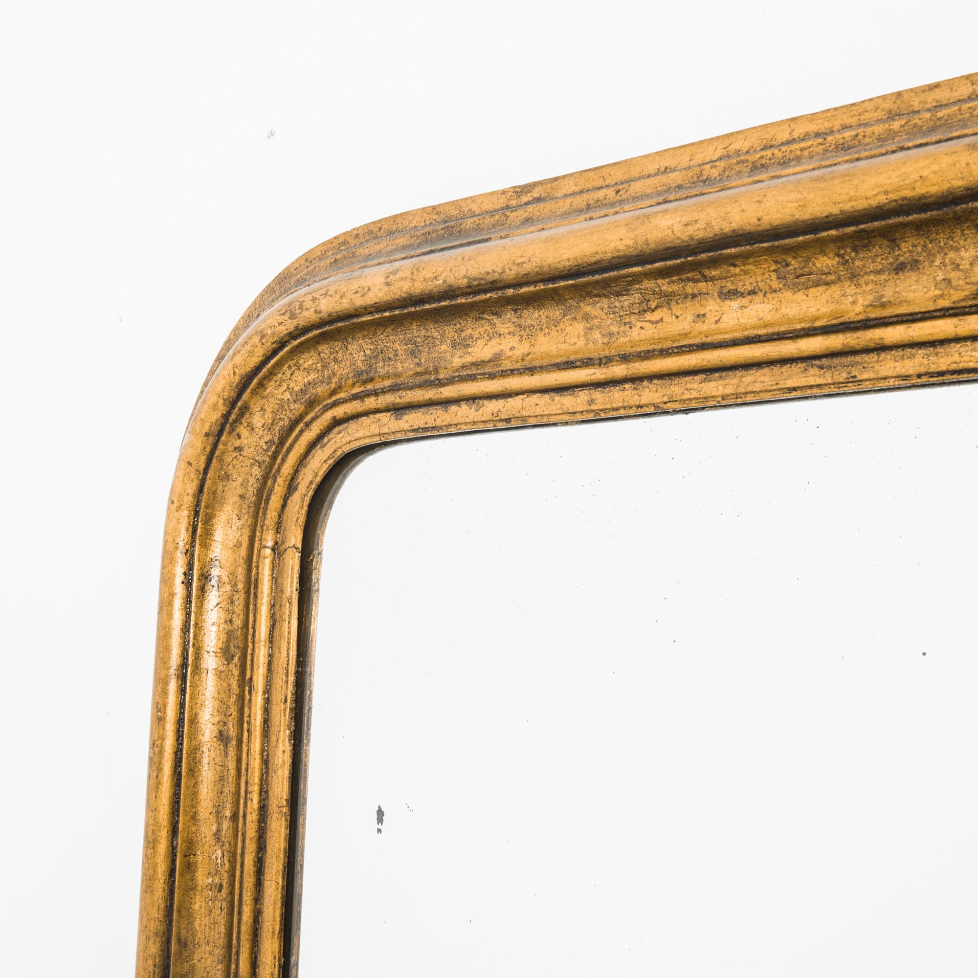 Oak Late 19th Century Louis Philippe Gilded Mirror