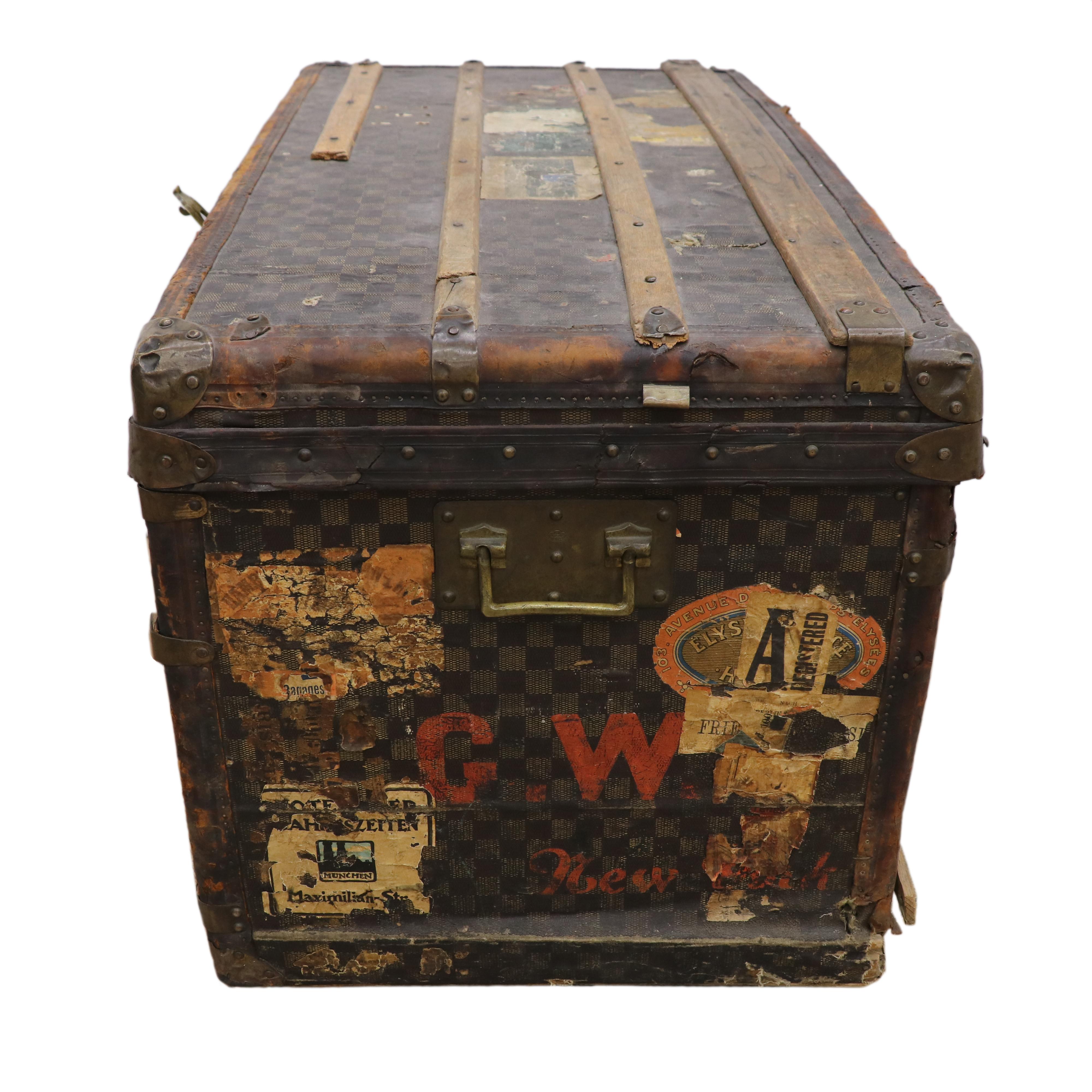 19th century steamer trunk