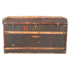 Late 19th Century Louis Vuitton Damier Ebene Canvas Steamer Trunk