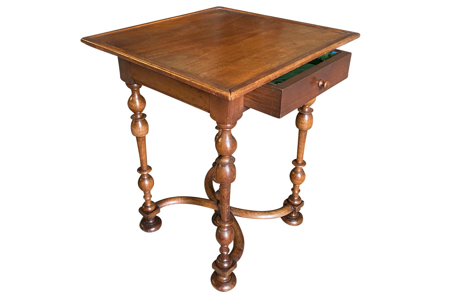 French Late 19th Century Louis XIII Style Side Table For Sale