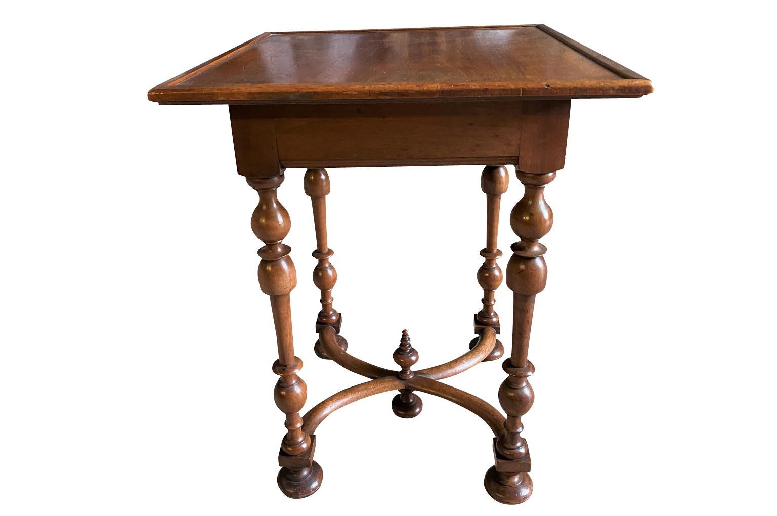 Late 19th Century Louis XIII Style Side Table In Good Condition For Sale In Atlanta, GA
