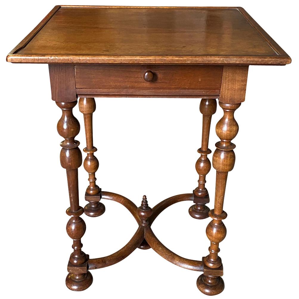 Late 19th Century Louis XIII Style Side Table For Sale