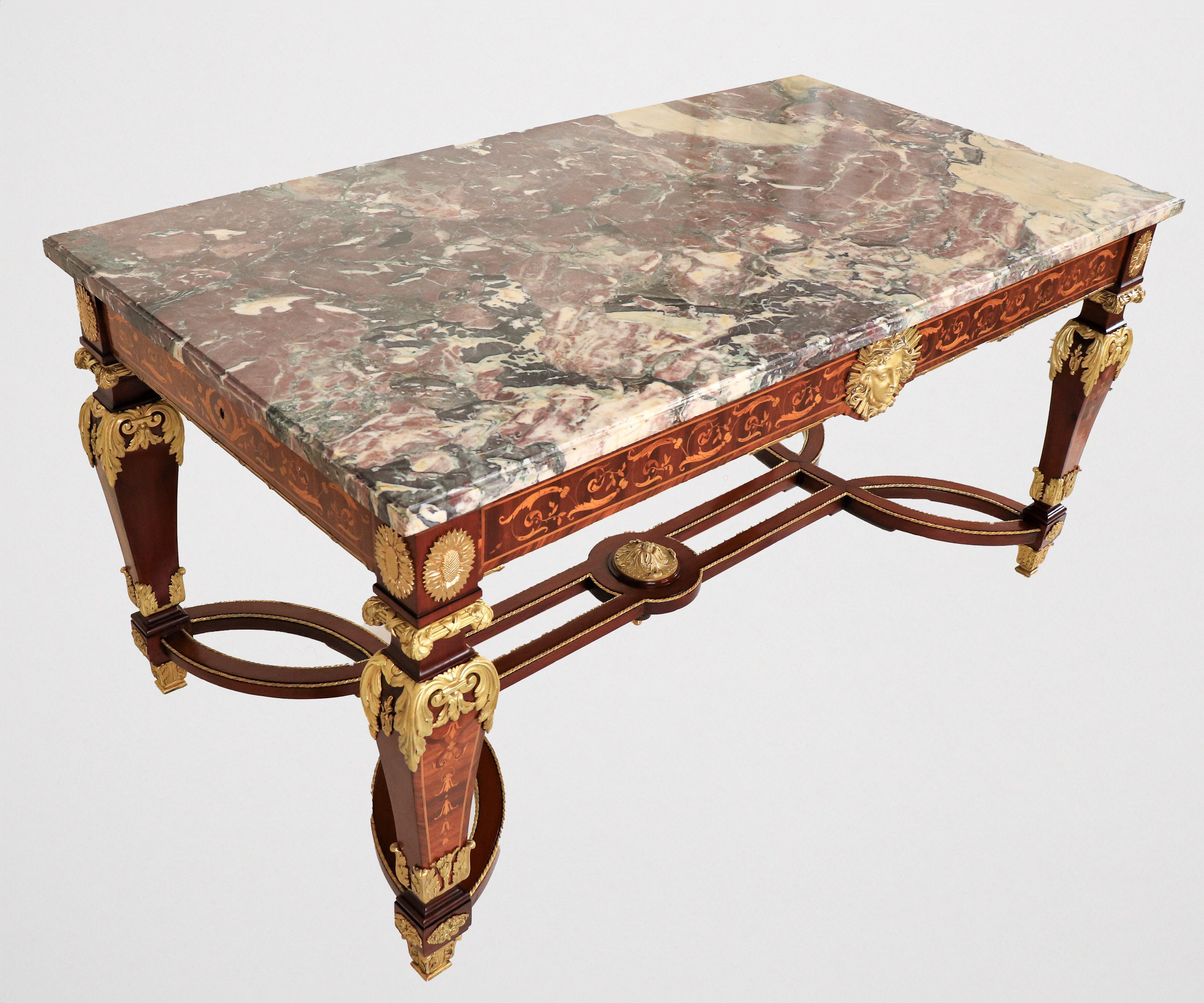 Français Table de bibliothèque de la fin du XIXe siècle de style Louis XIV par A Link en vente
